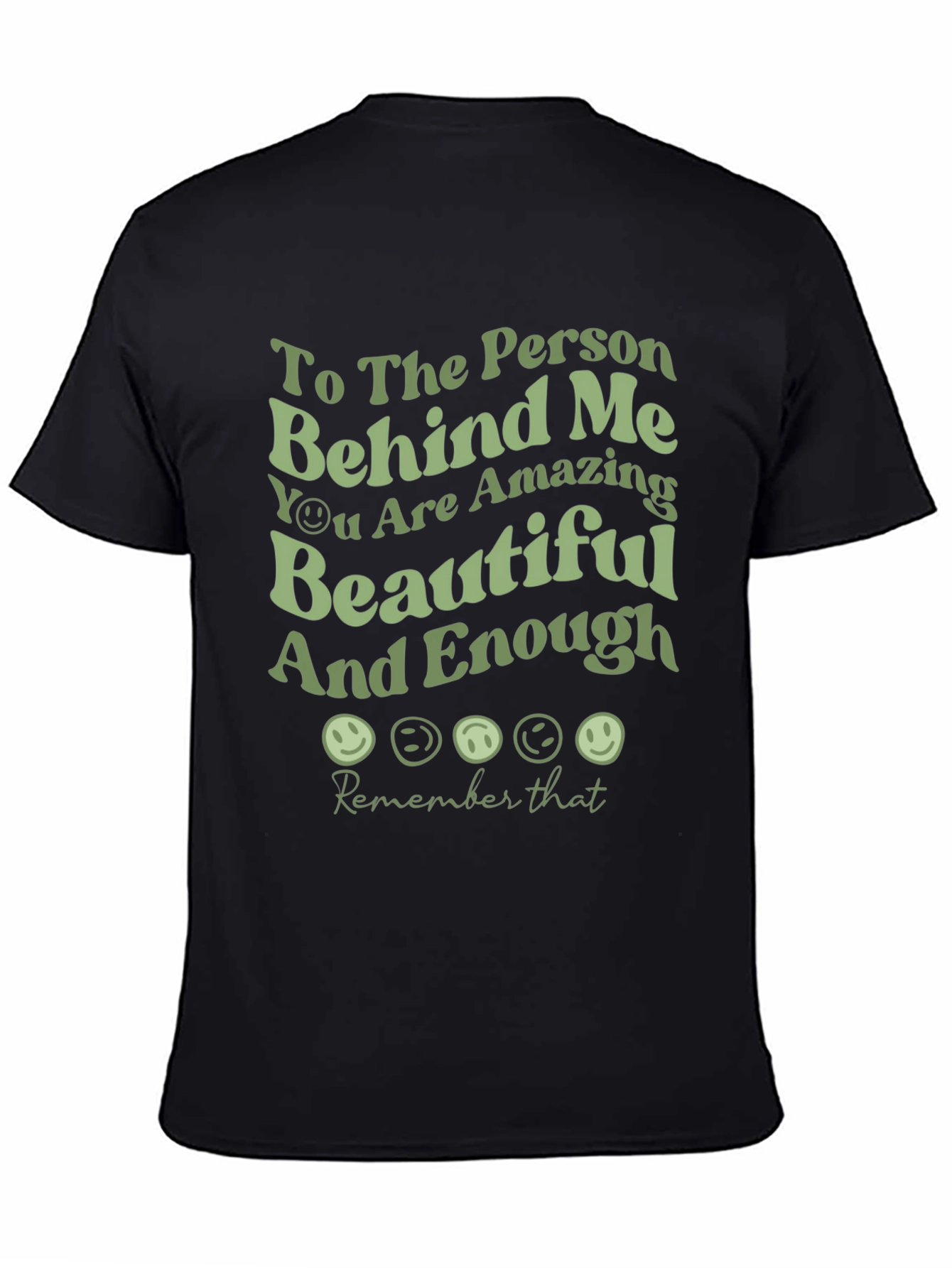 Black Inspirational Graphic Tee - Amazing & Beautiful view 4