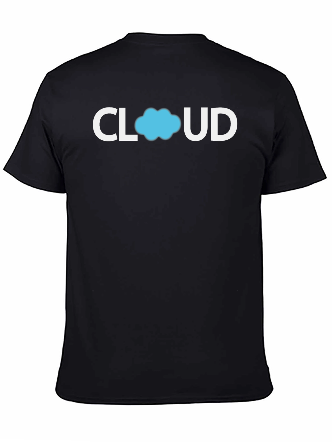 Black Cloud Graphic Black T-Shirt view 4