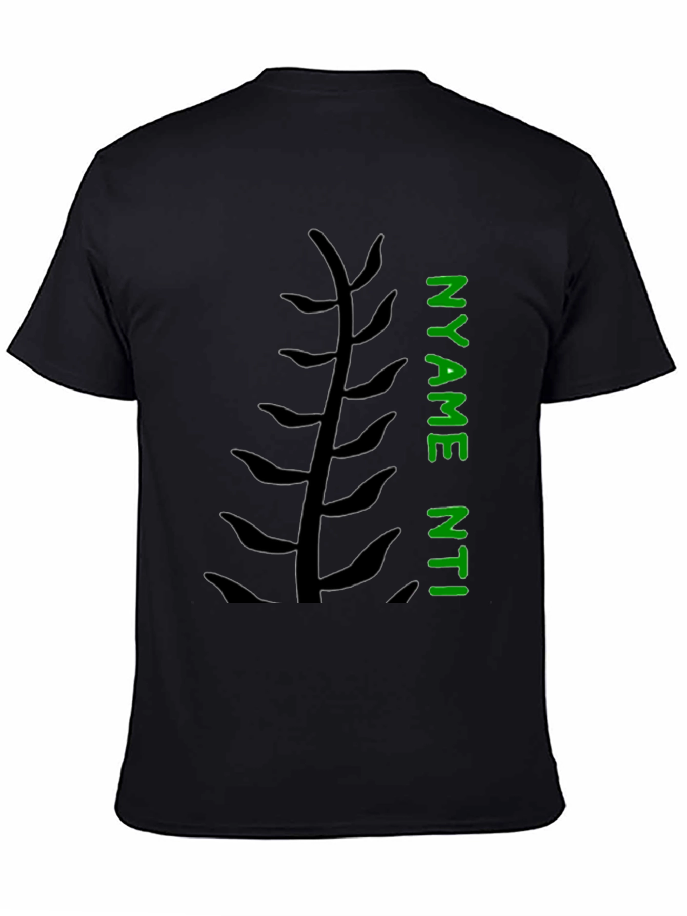 Black Nyame Nti Graphic Tee - Black Casual Shirt view 4