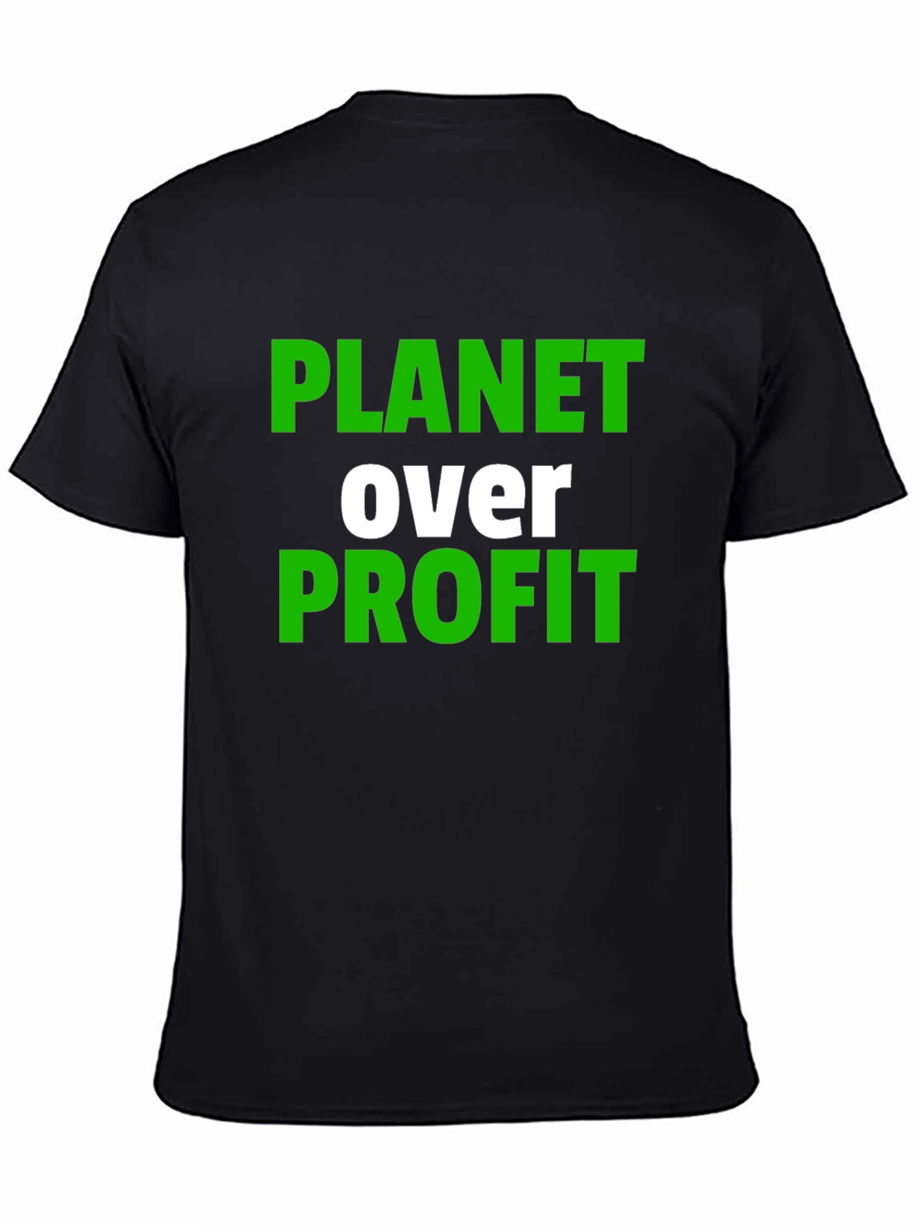 Black Planet Over Profit Graphic Tee - Black view 4