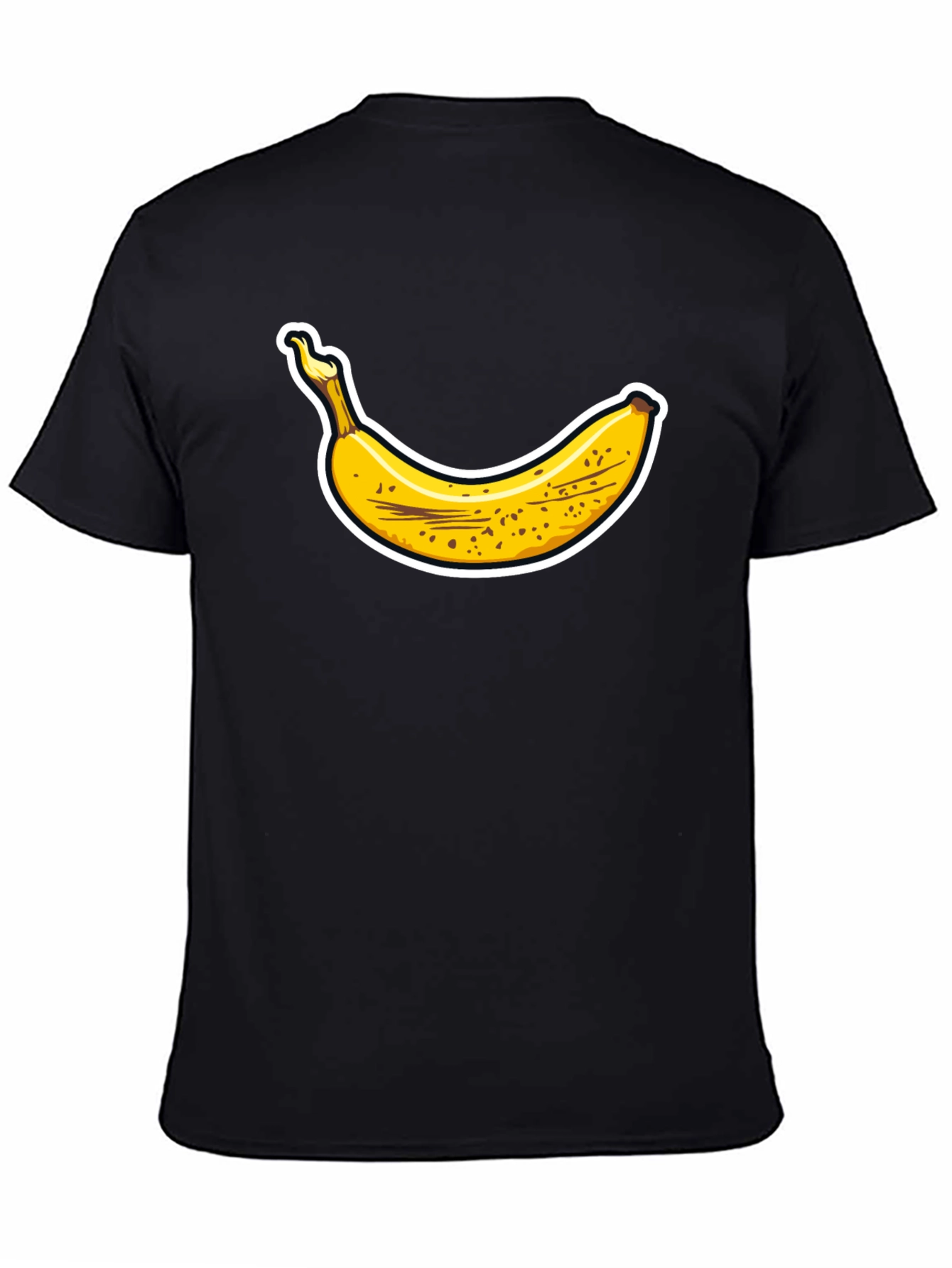Black Banana Graphic Tee - Black Cotton T-Shirt view 4
