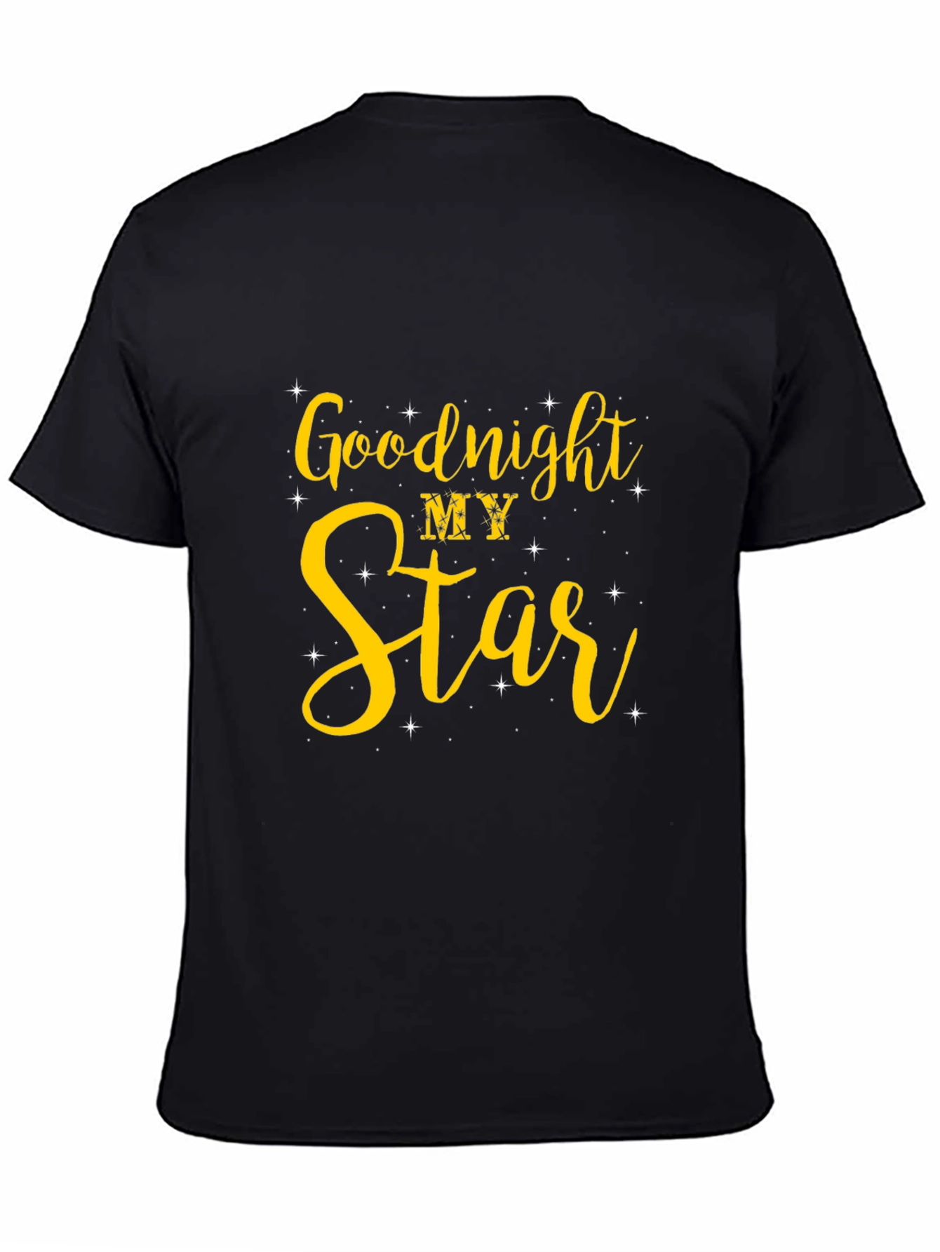 Black Goodnight My Star Graphic Tee view 4