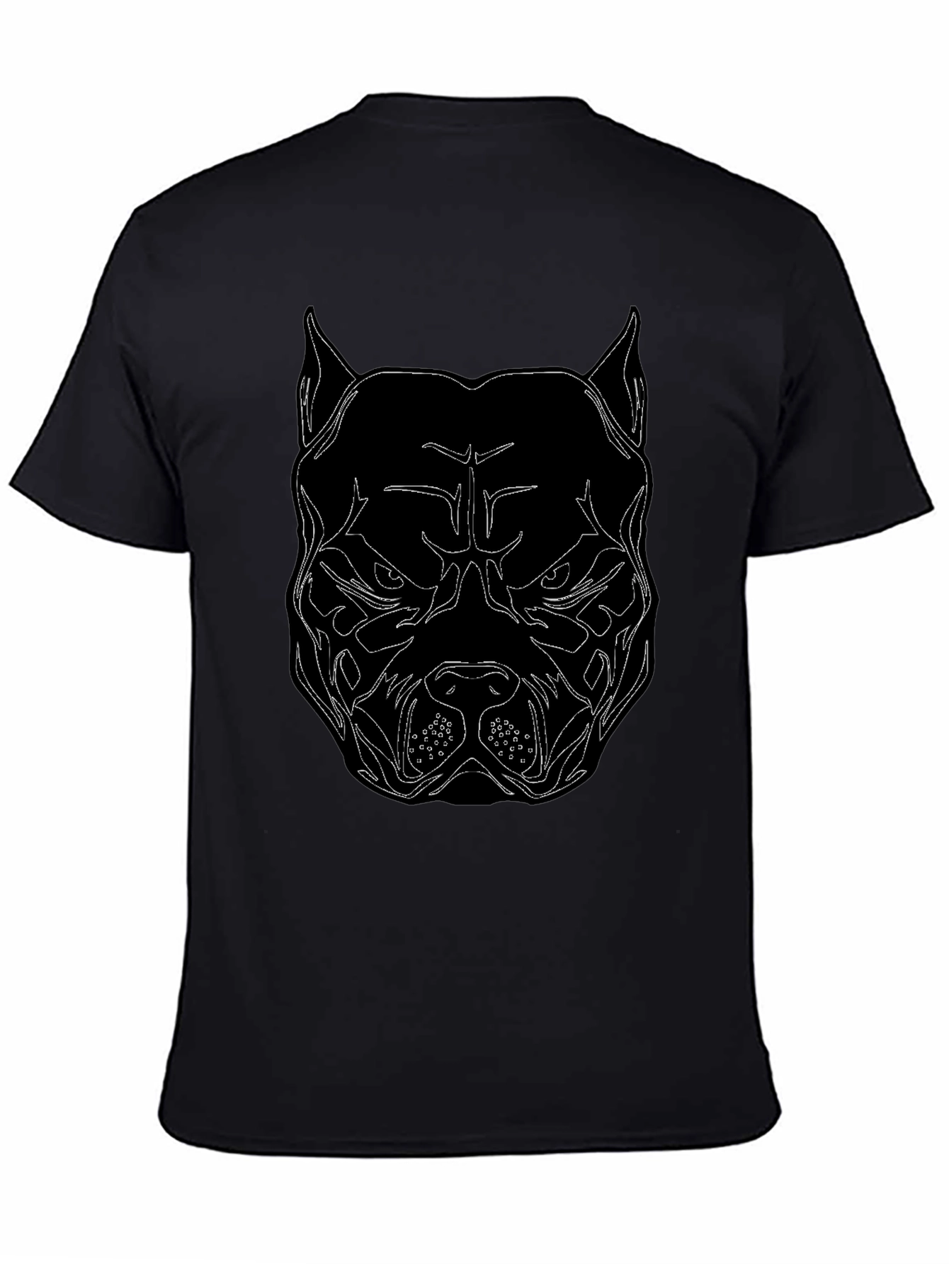 Black Black Pitbull Graphic Tee - Bold Streetwear view 4