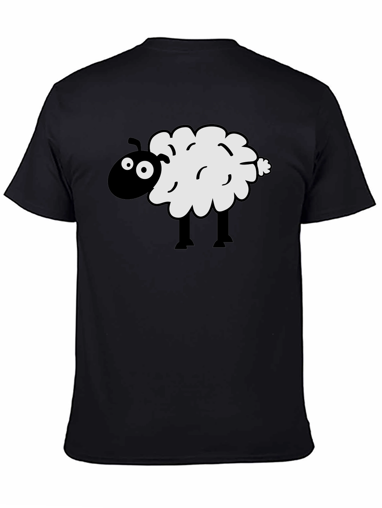 Black Black Sheep Graphic Tee - Men's Crew Neck T-Shirt view 4