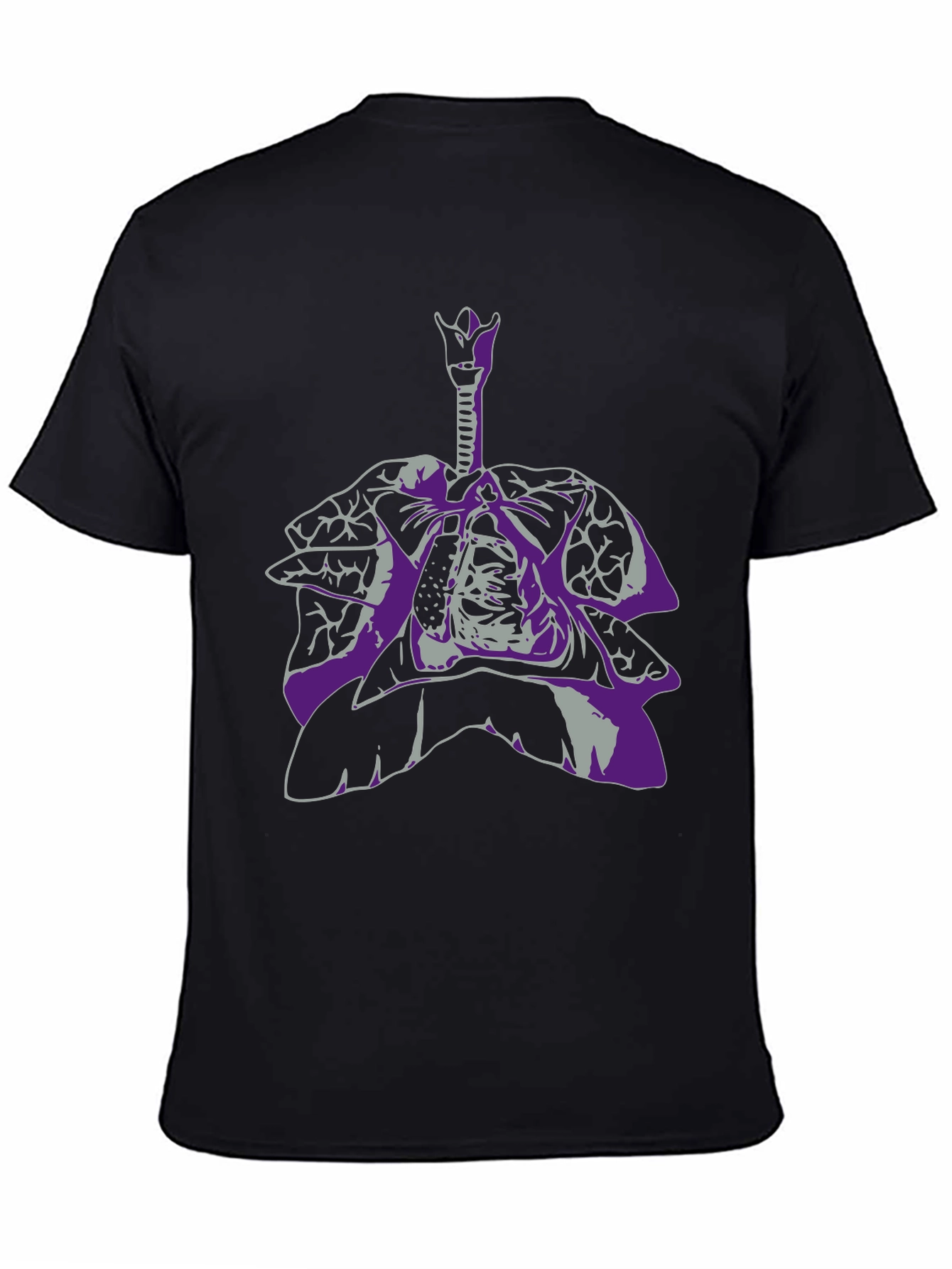 Anatomical Lungs Graphic Tee - Unique Design - 4