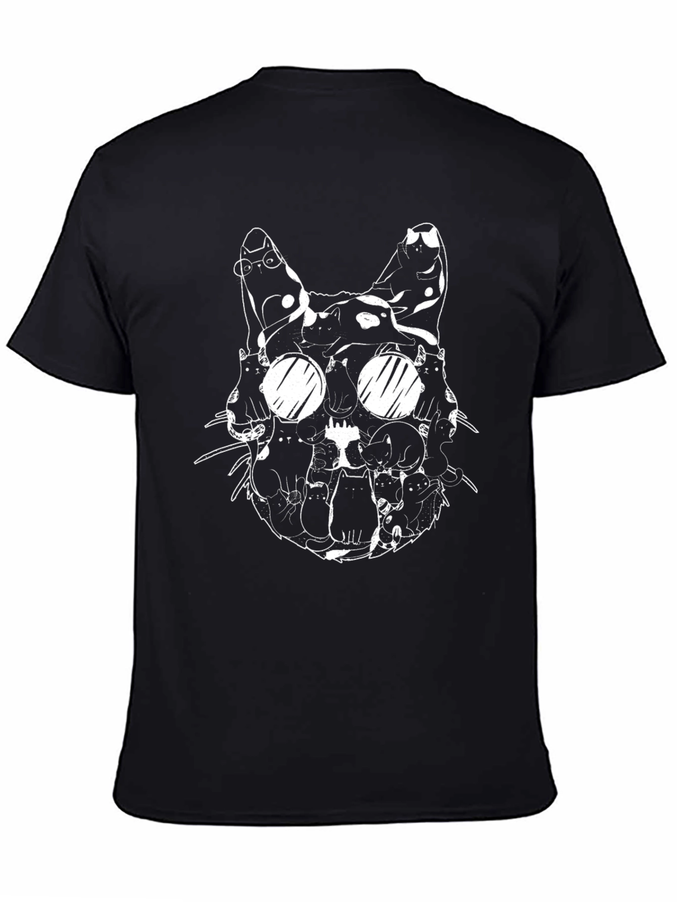 Black Cool Cats T-Shirt - Graphic Tee view 4