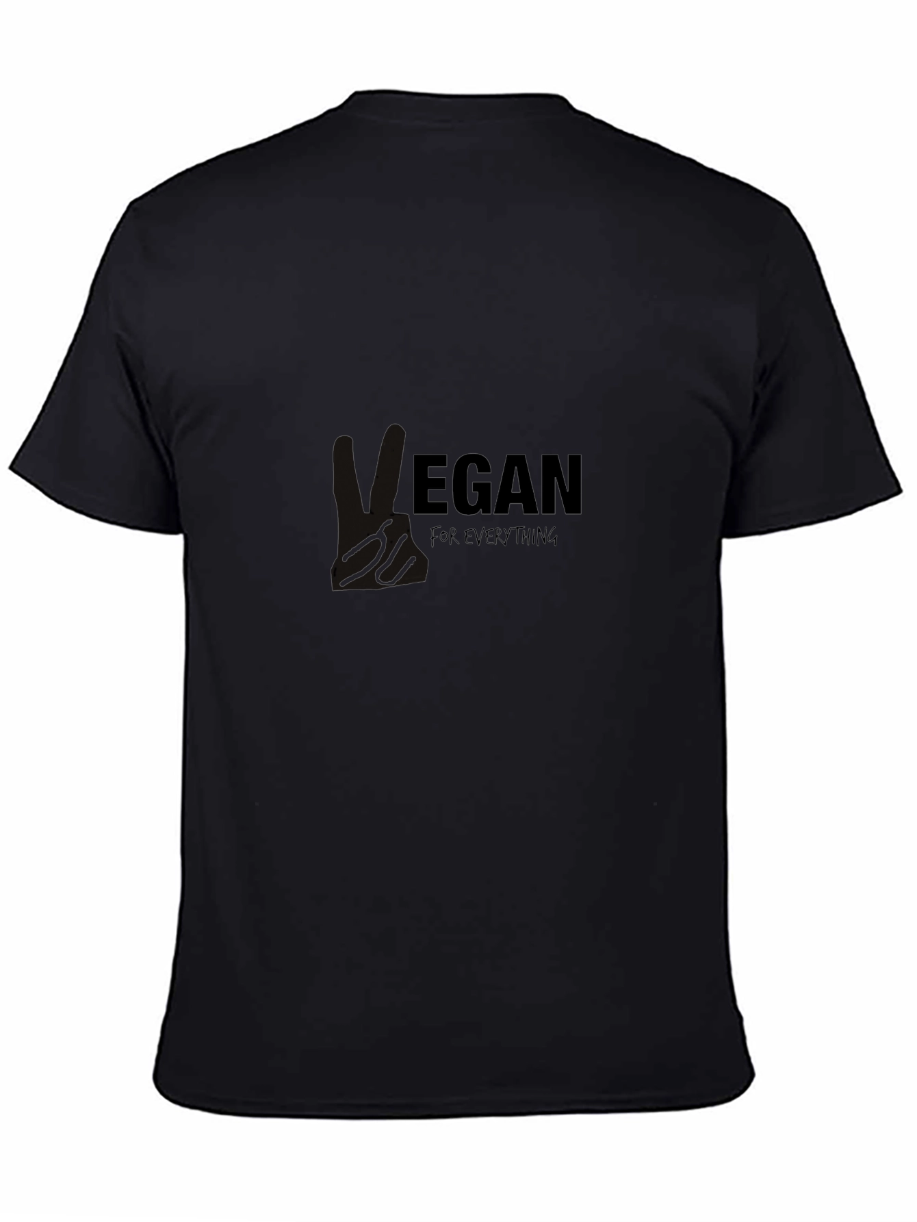 Black Egan for Everything - Unisex Black Graphic Tee view 4