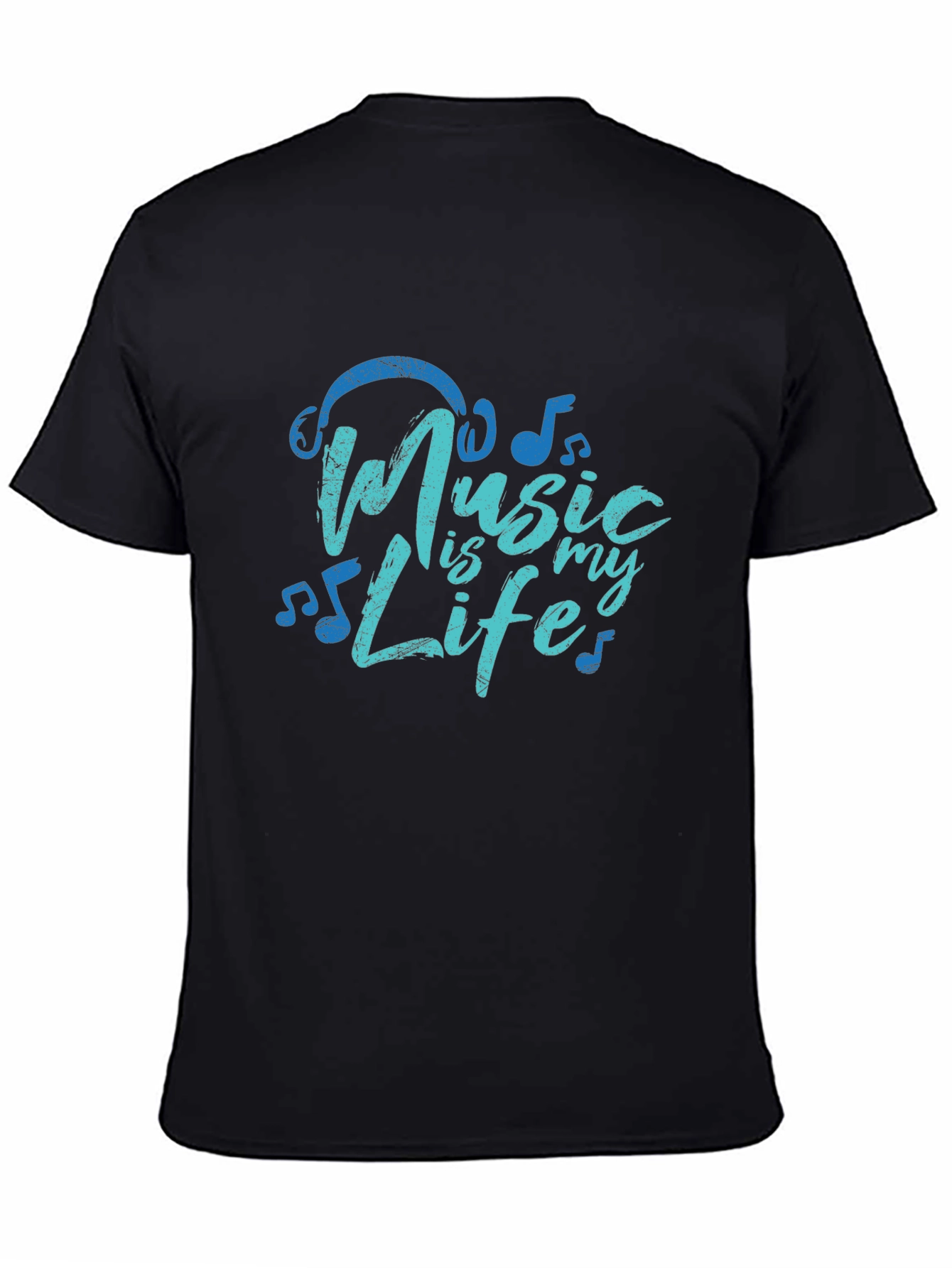 Black Music is My Life Graphic T-Shirt view 4