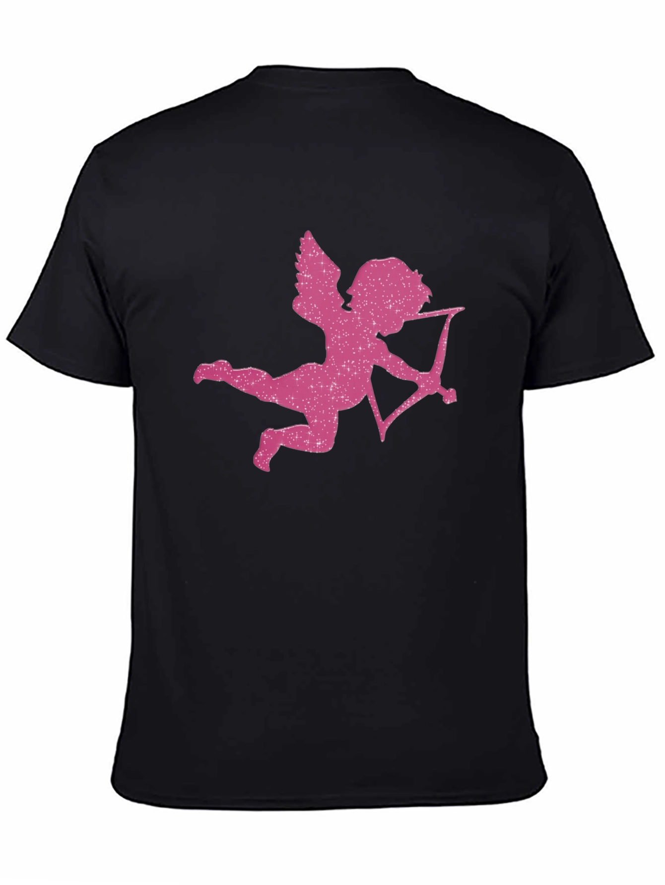 Black Cupid Graphic T-Shirt - Valentine's Day Tee view 4