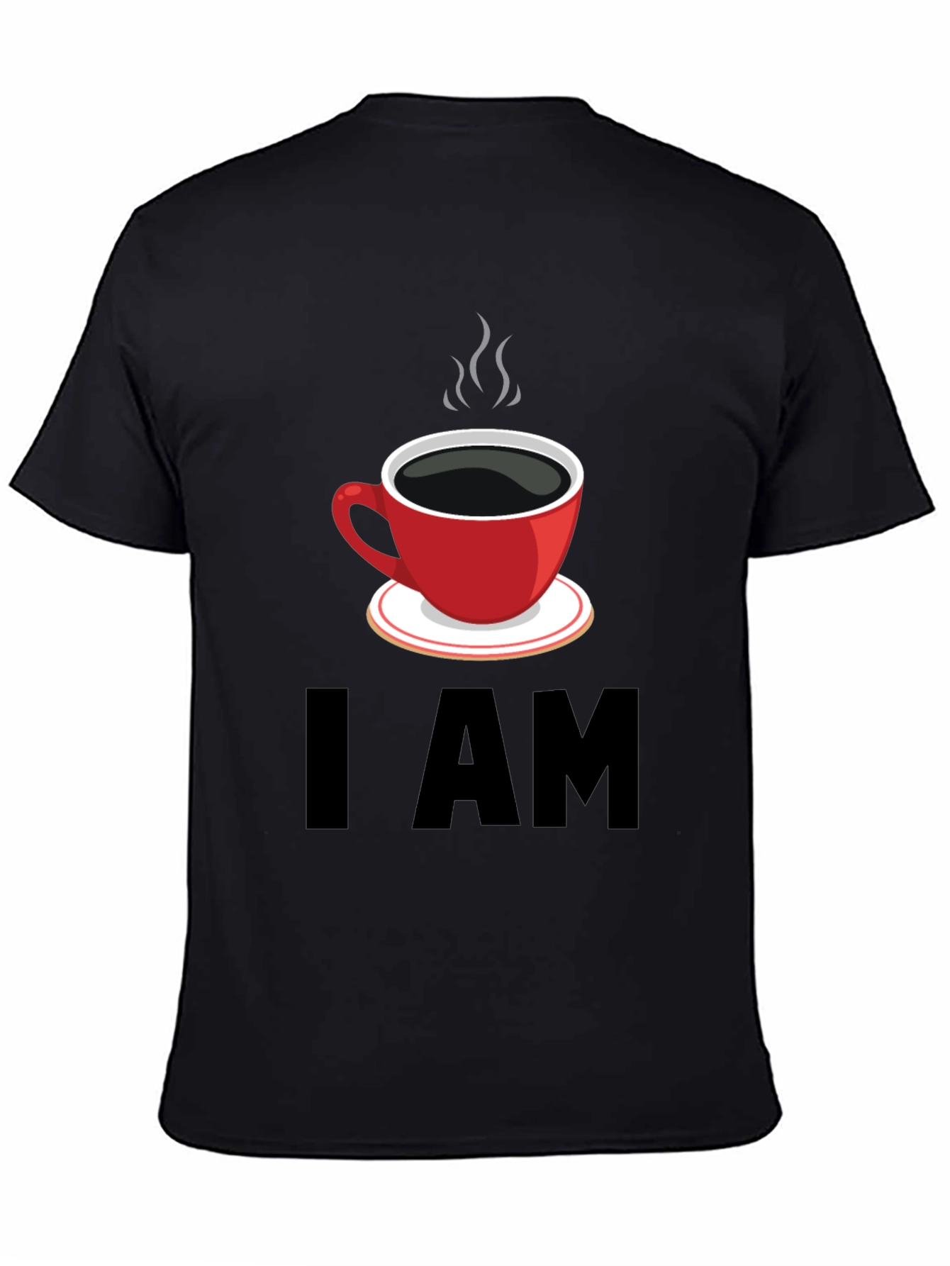 Black I AM Coffee T-Shirt - Black Graphic Tee view 4
