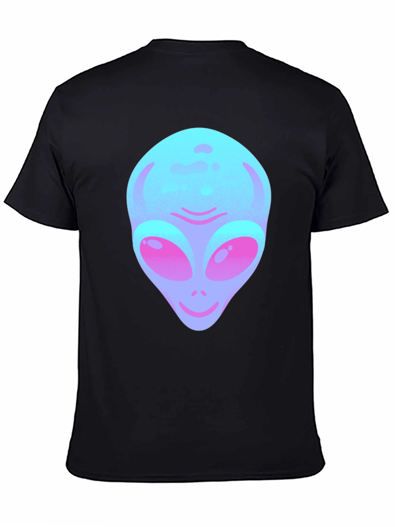 Black Alien Graphic Tee - Black Cotton Blend view 4