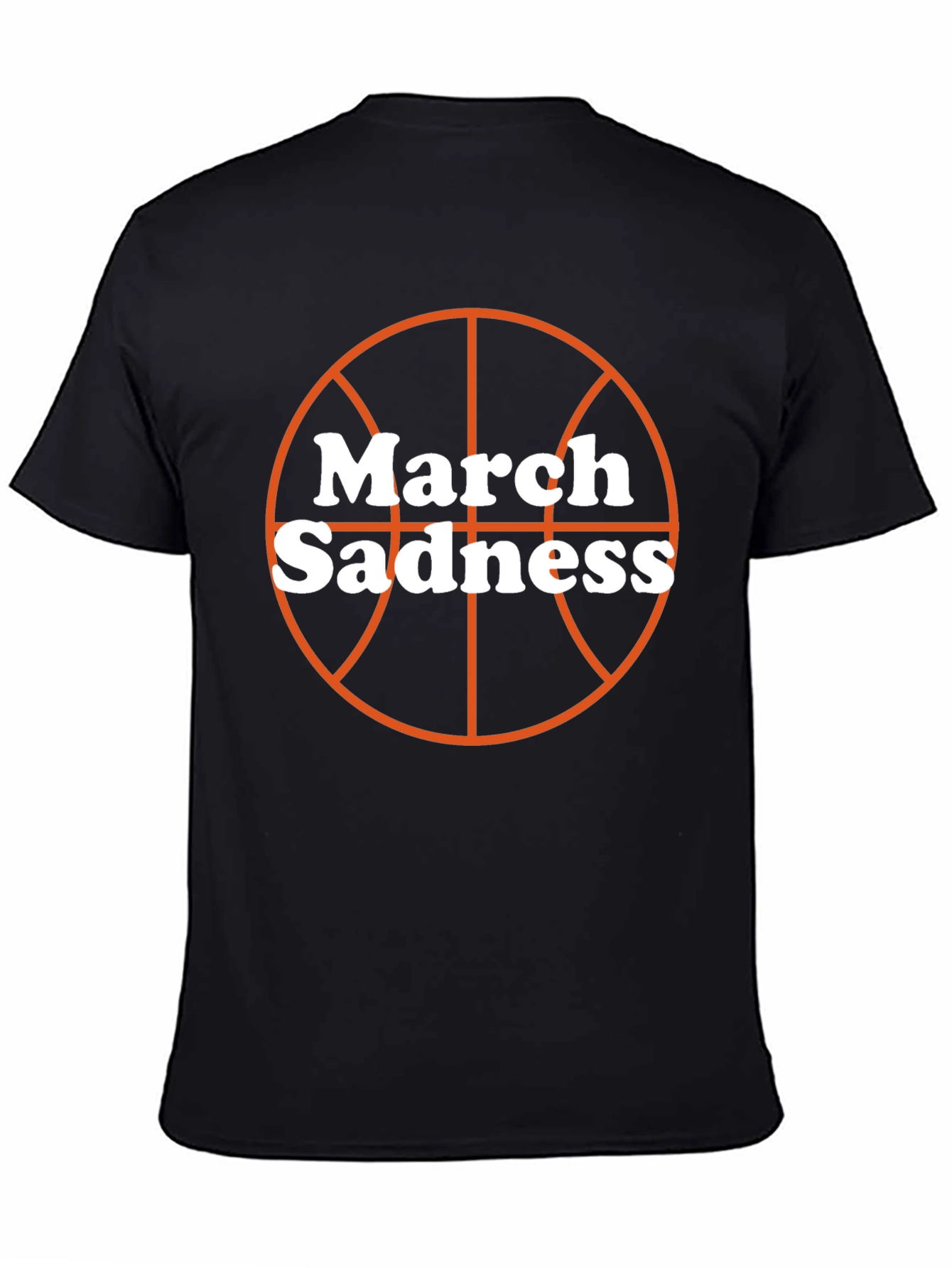 Black March Madness Basketball T-Shirt - Black view 4