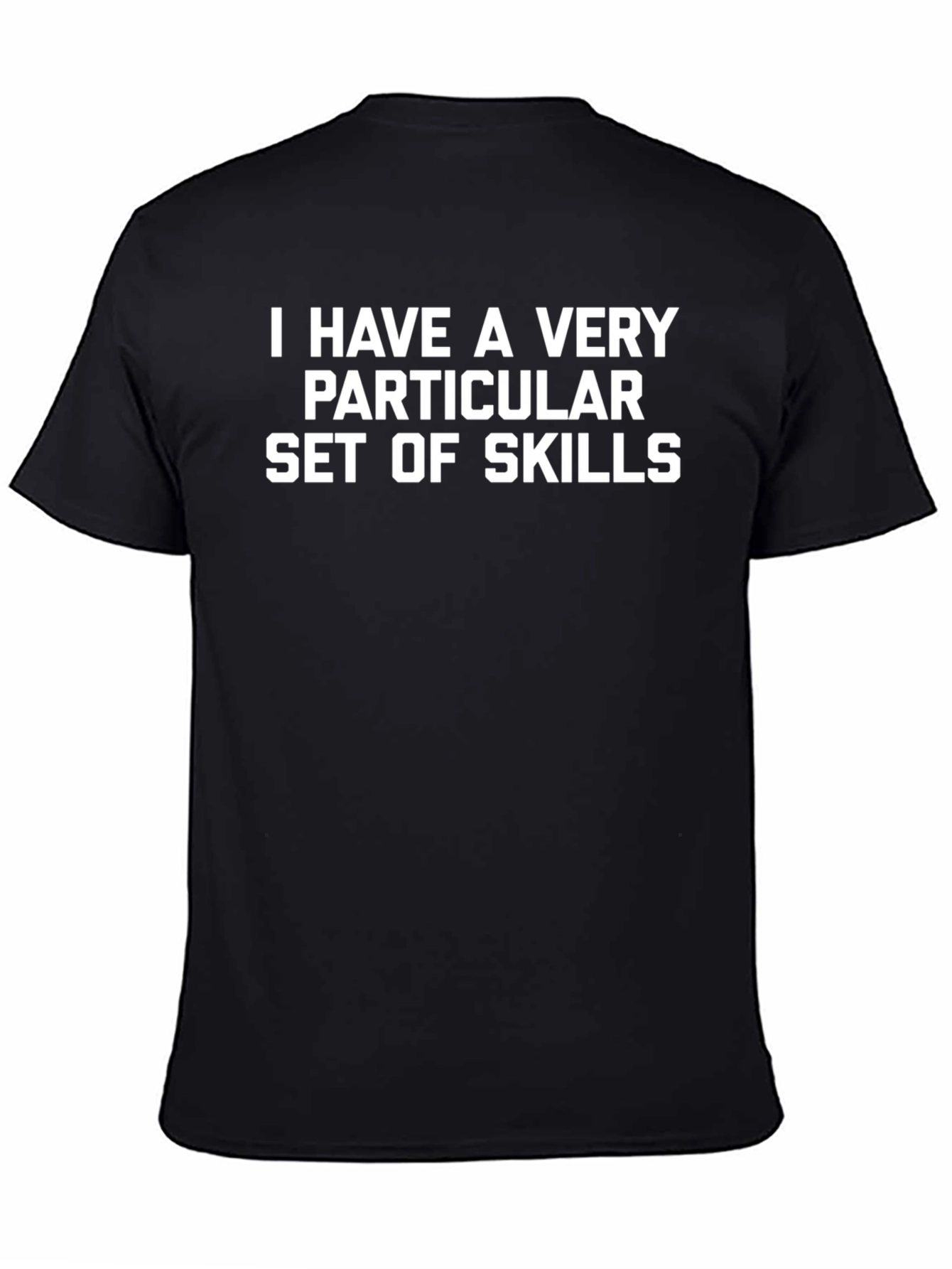 Black Skills Graphic Tee - Black Cotton Blend view 4