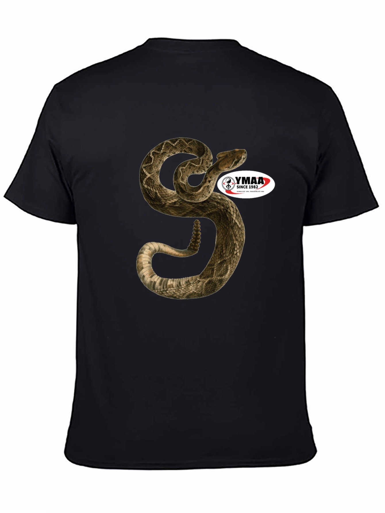 Black Snake T-Shirt - Men's Black Graphic Tee view 4