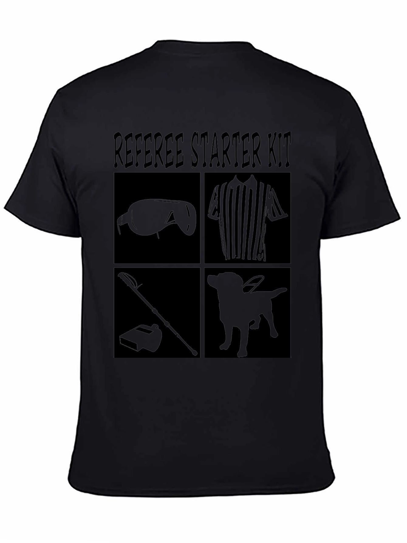 Black Referee Starter Kit Black T-Shirt view 4