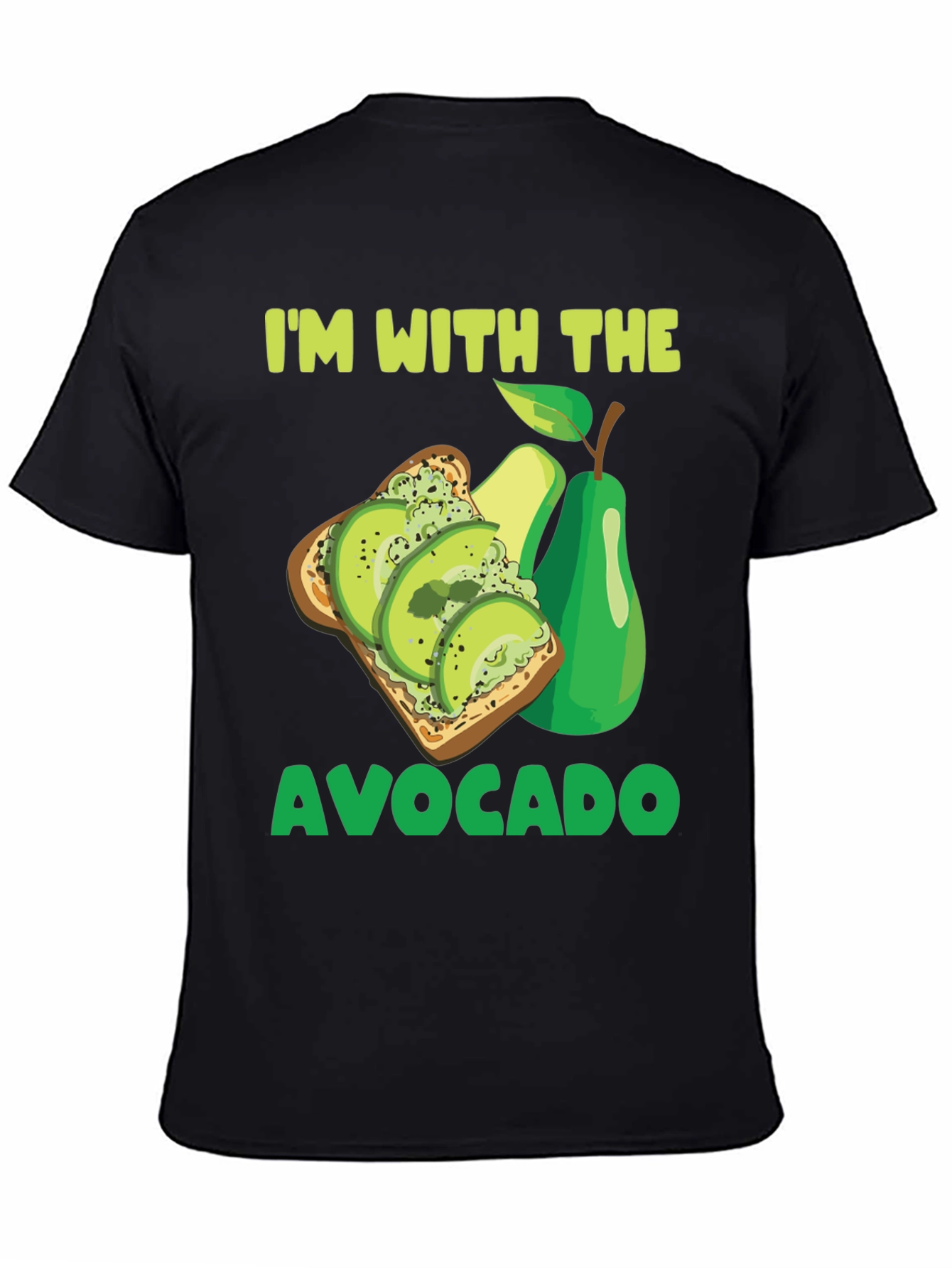 Black I'm With The Avocado T-Shirt view 4
