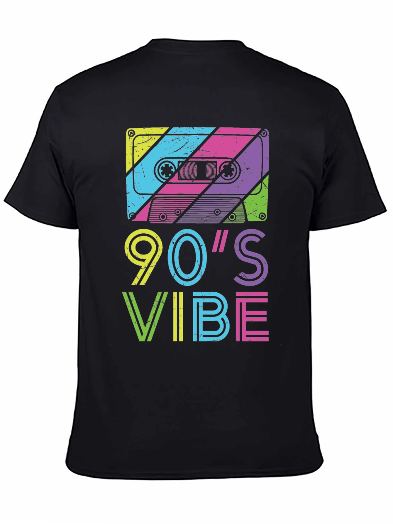 90's Vibe Graphic Tee - Retro Cassette Design - 4