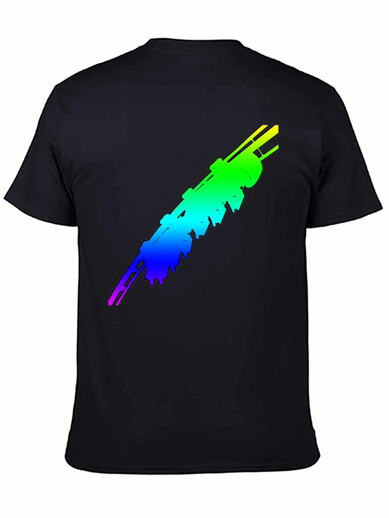Black Rainbow Rocket T-Shirt view 4
