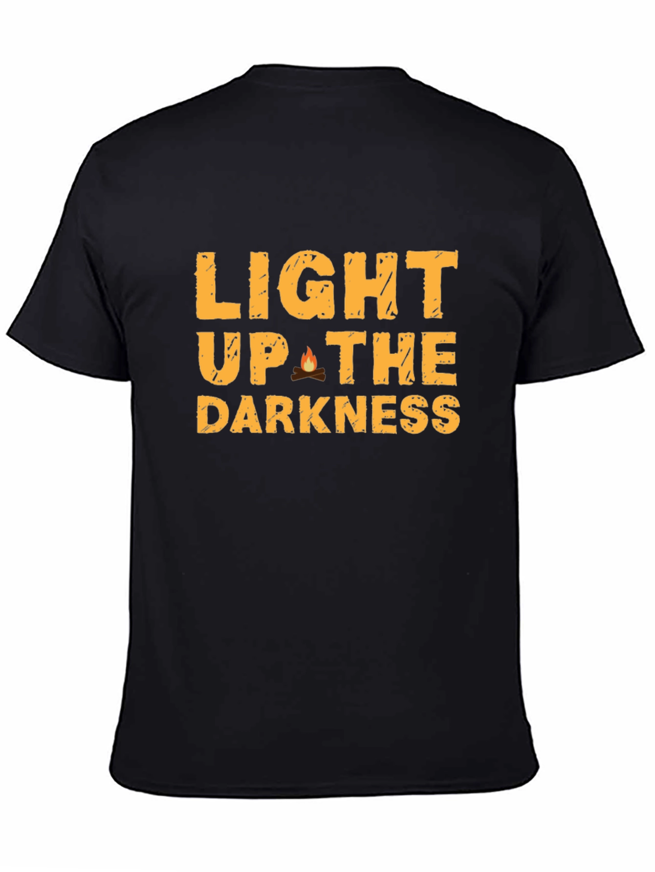 Black Light Up the Darkness Graphic Tee - Black view 4