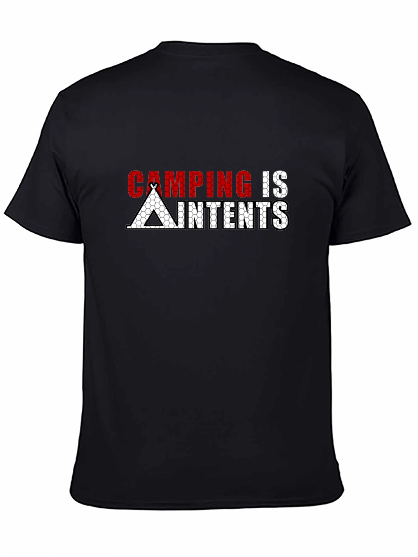 Black Camping Is Intents - Graphic T-Shirt view 4