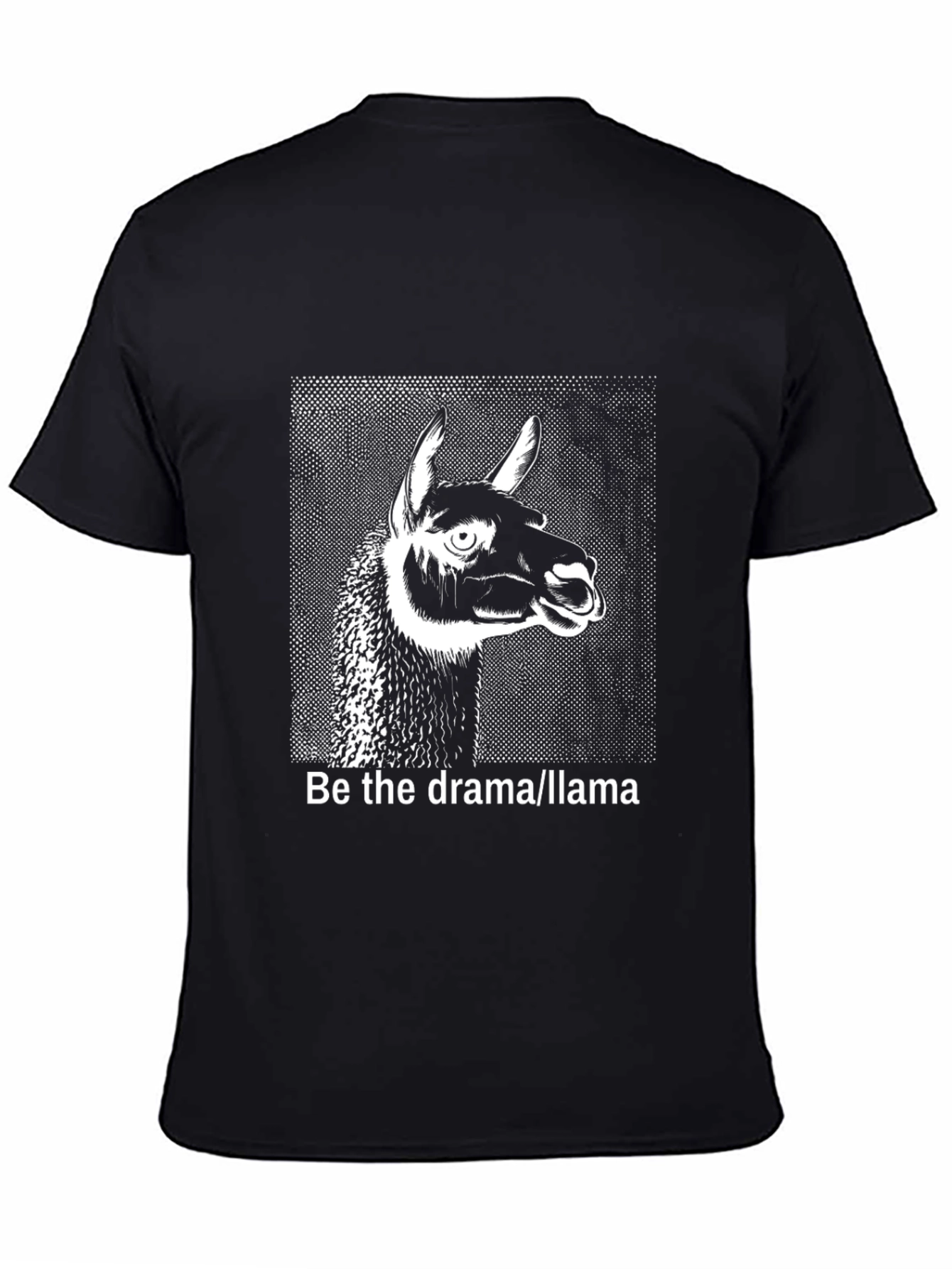 Black Be the Drama Llama Graphic T-Shirt view 4