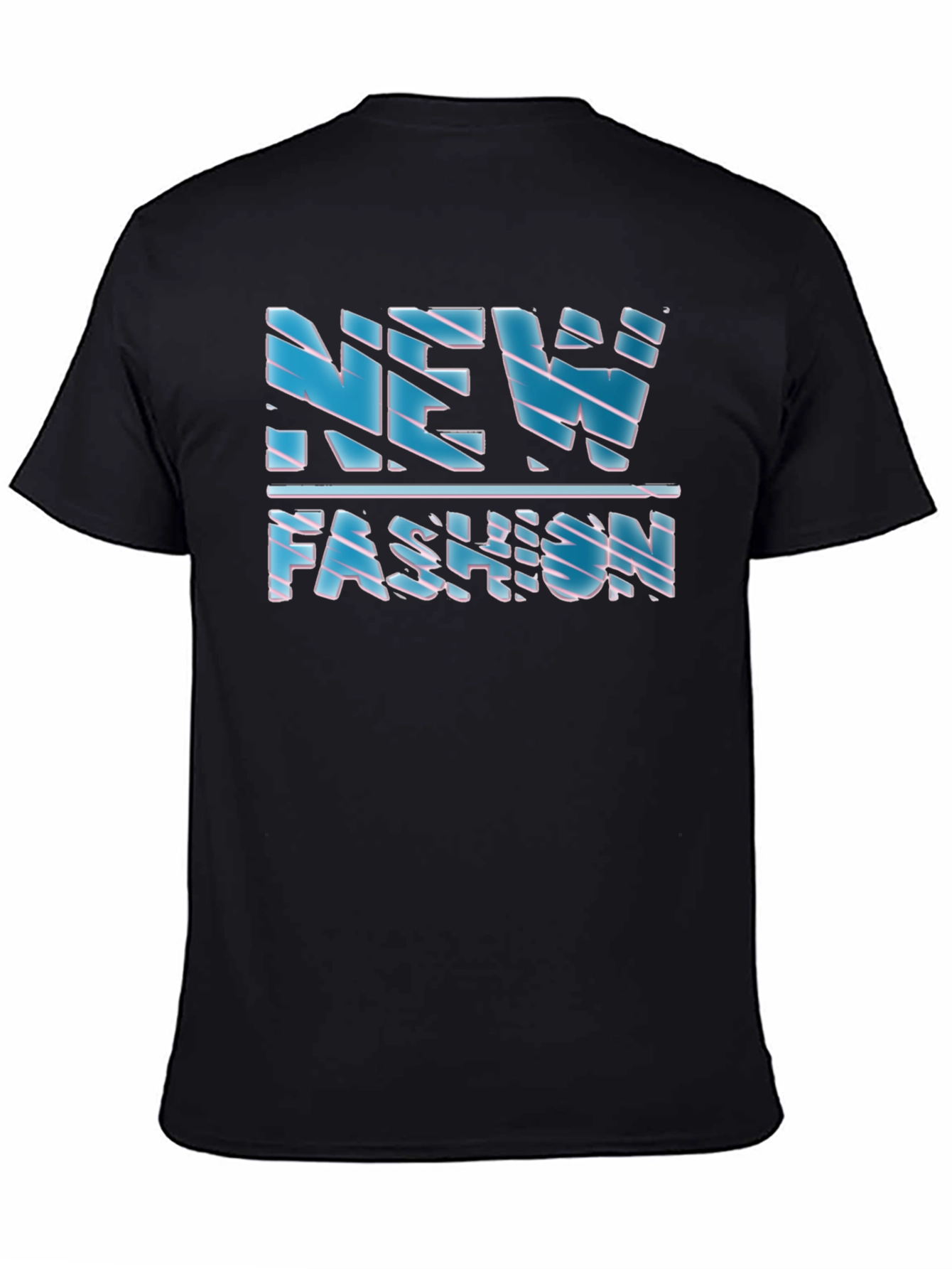 Black New Fashion Graphic Print Black T-Shirt view 4