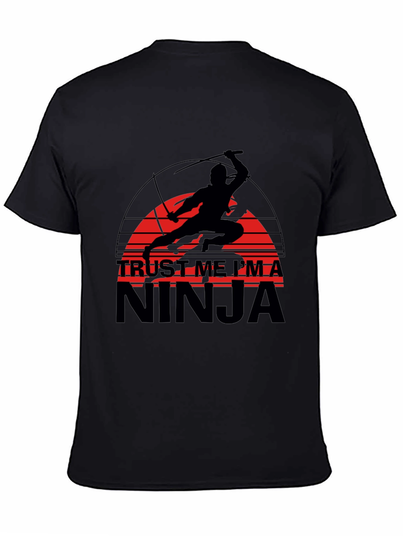 Black Trust Me I'm A Ninja Graphic Tee view 4
