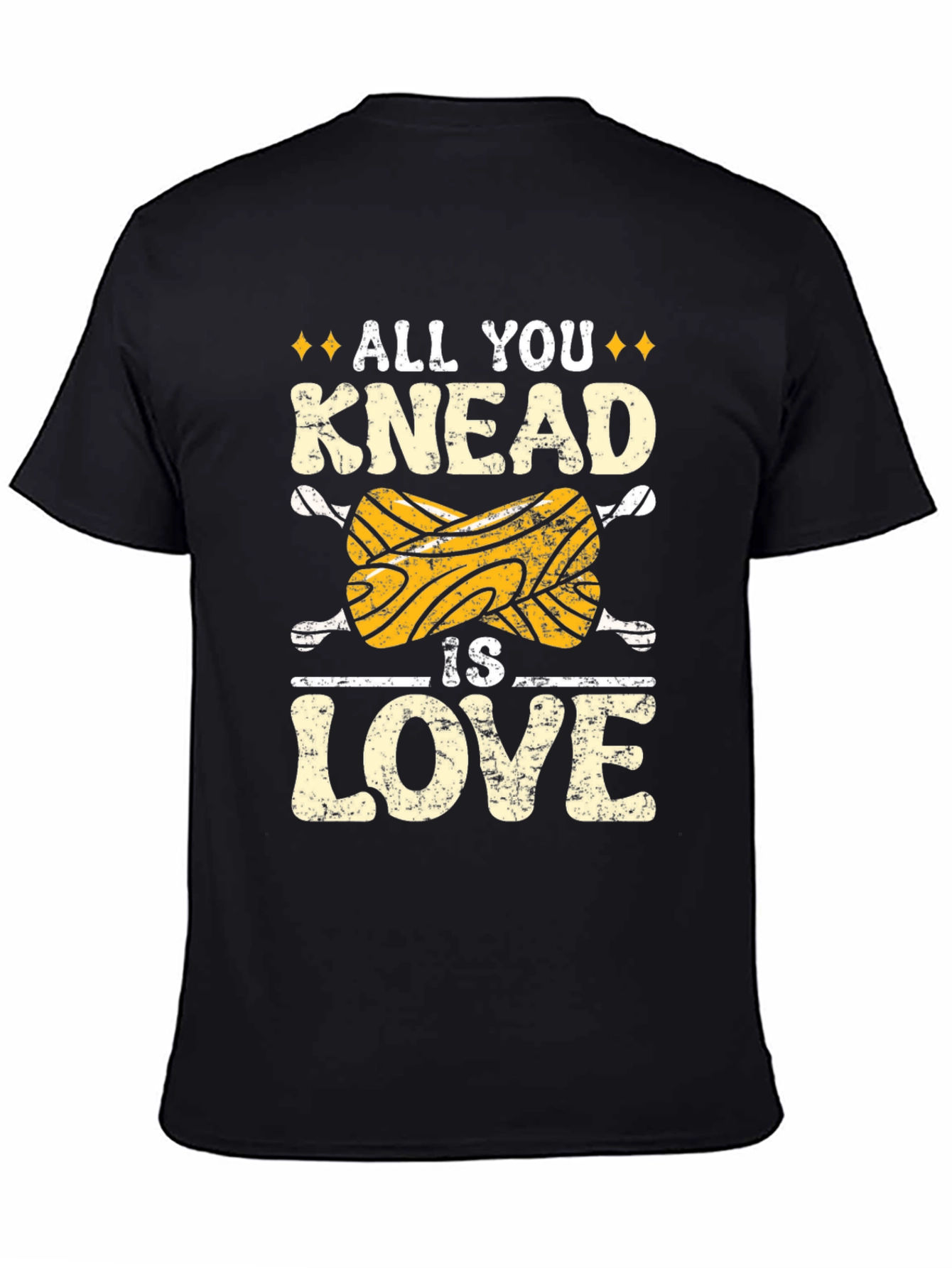 Black All You Knead Is Love T-Shirt view 4