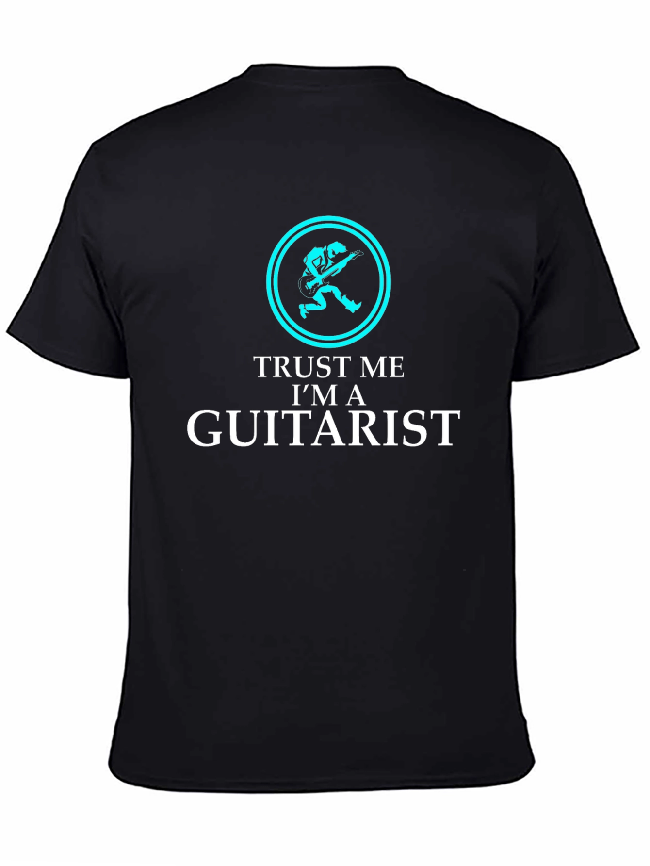 Black Trust Me I'm a Guitarist T-Shirt view 4