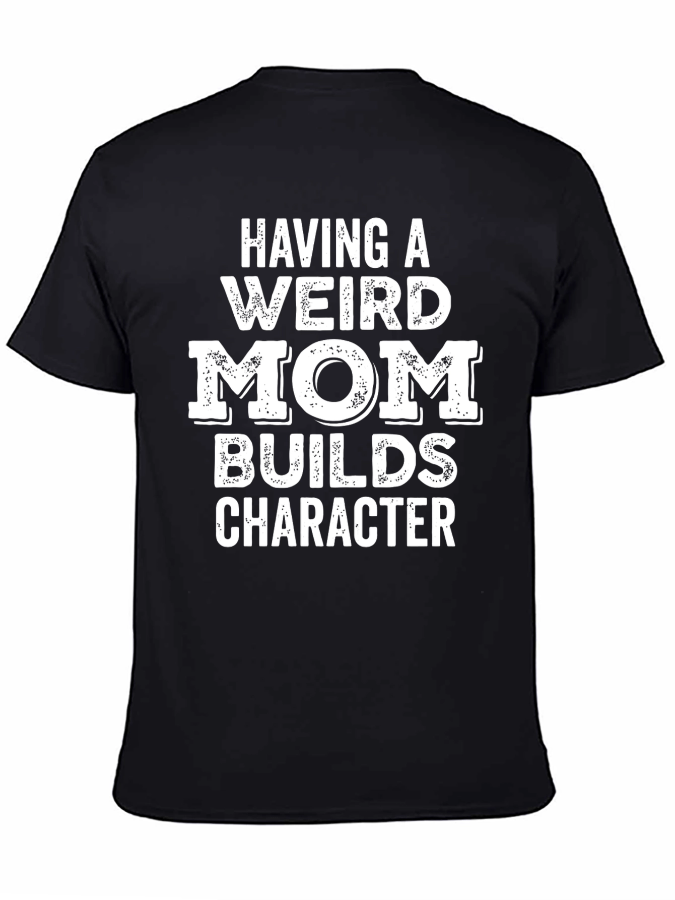 Black Funny 'Weird Mom' Graphic T-Shirt view 4