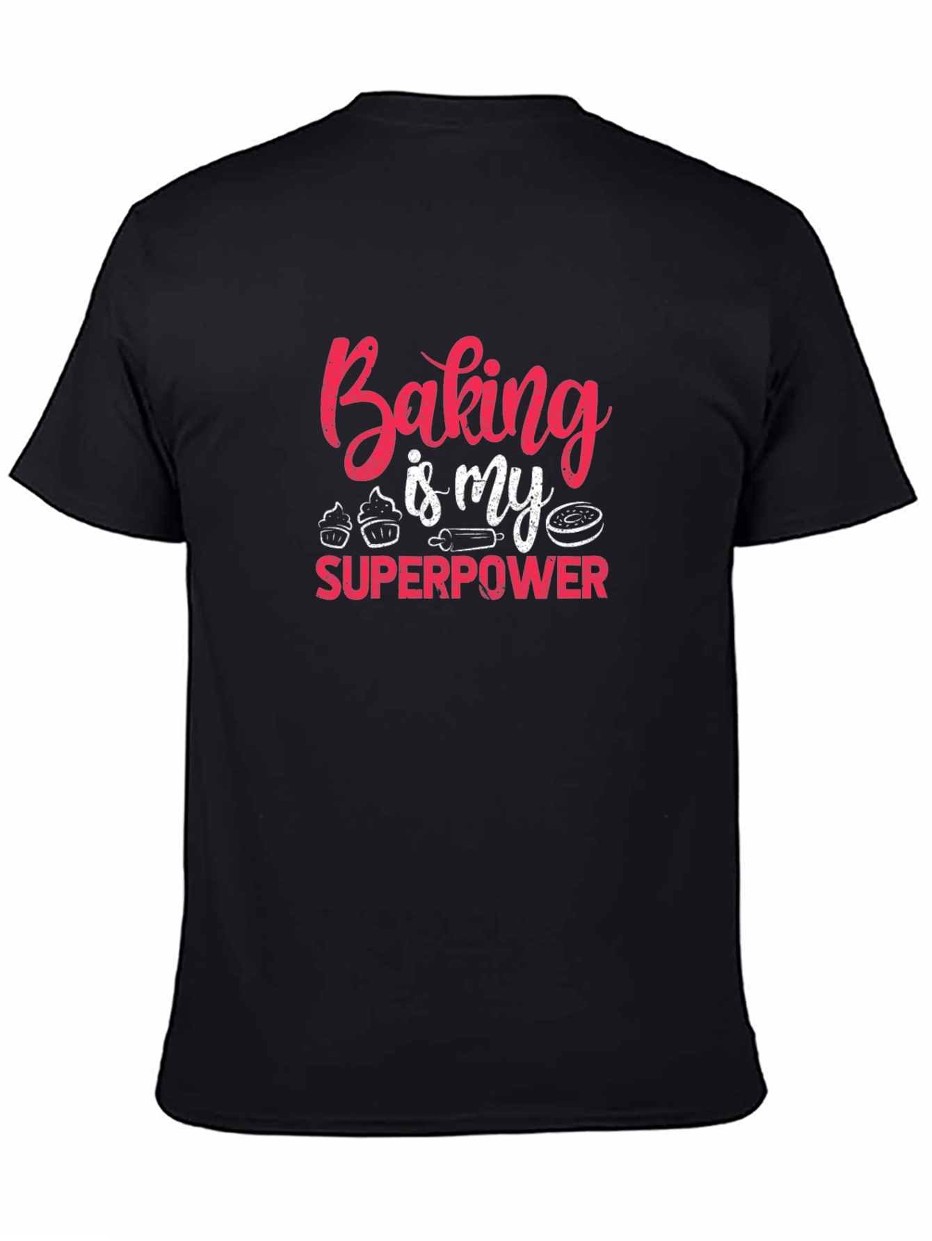 Black Baking is My Superpower Graphic Tee view 4