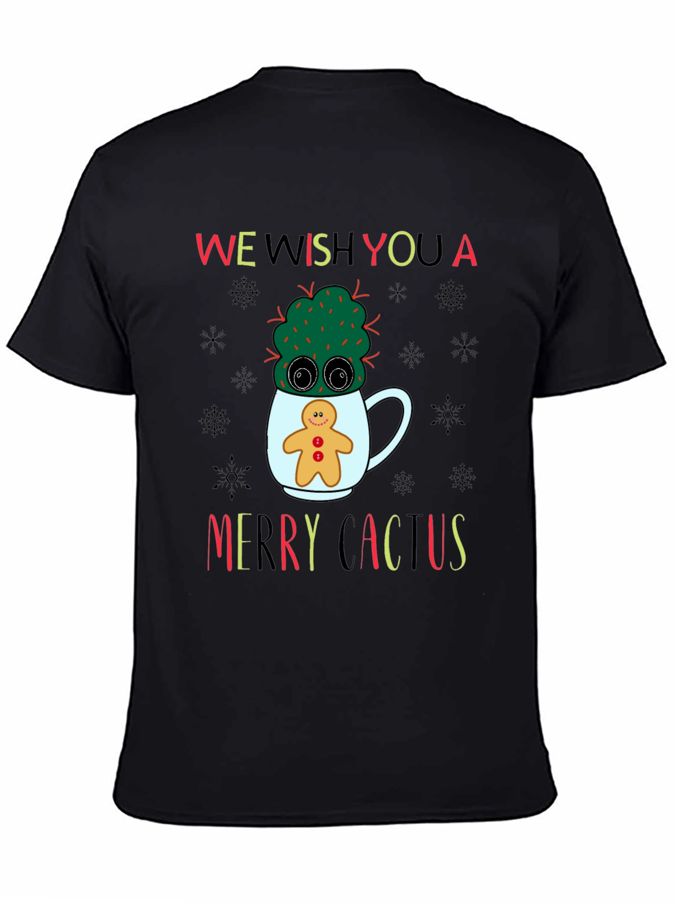 Merry Cactus Holiday T-Shirt - 4