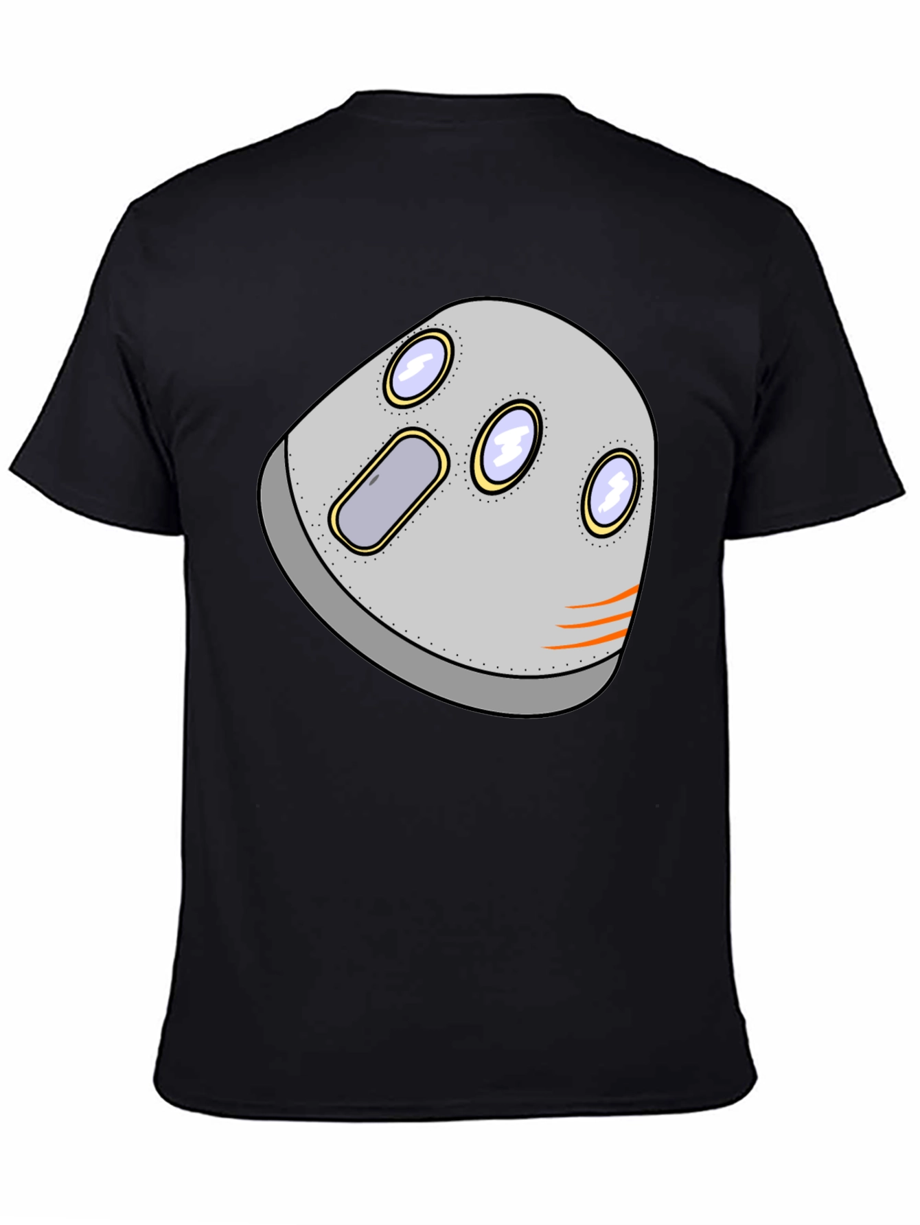 Black Retro Space Capsule Graphic Tee view 4