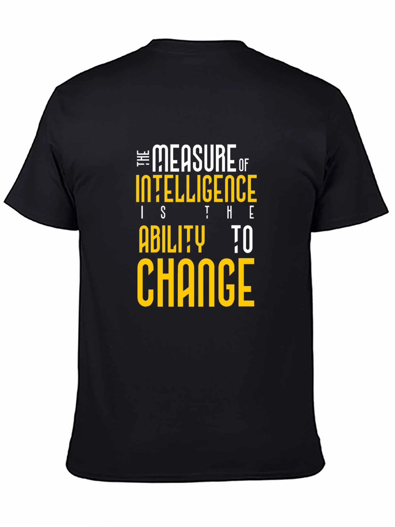 Black Intelligence Measure Graphic Tee - Black view 4