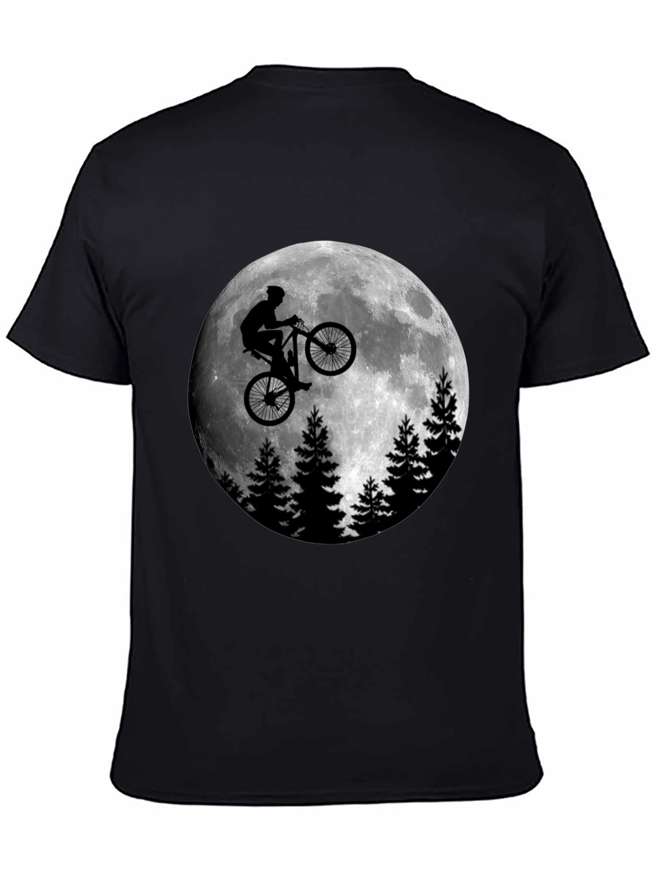 Moon Rider Graphic T-Shirt - Men's Black Tee - 4