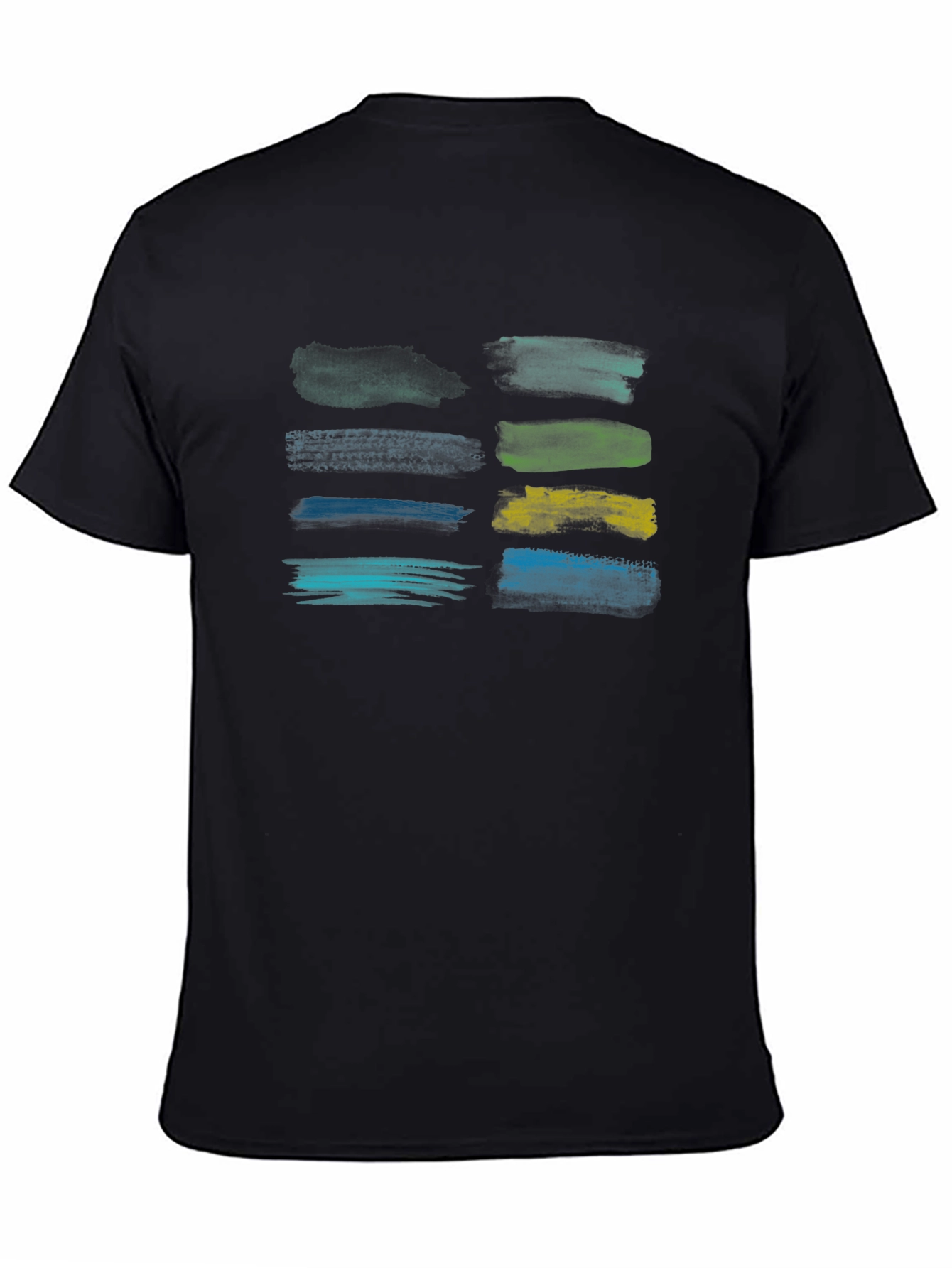 Black Brush Stroke Graphic Tee - Artistic Design view 4