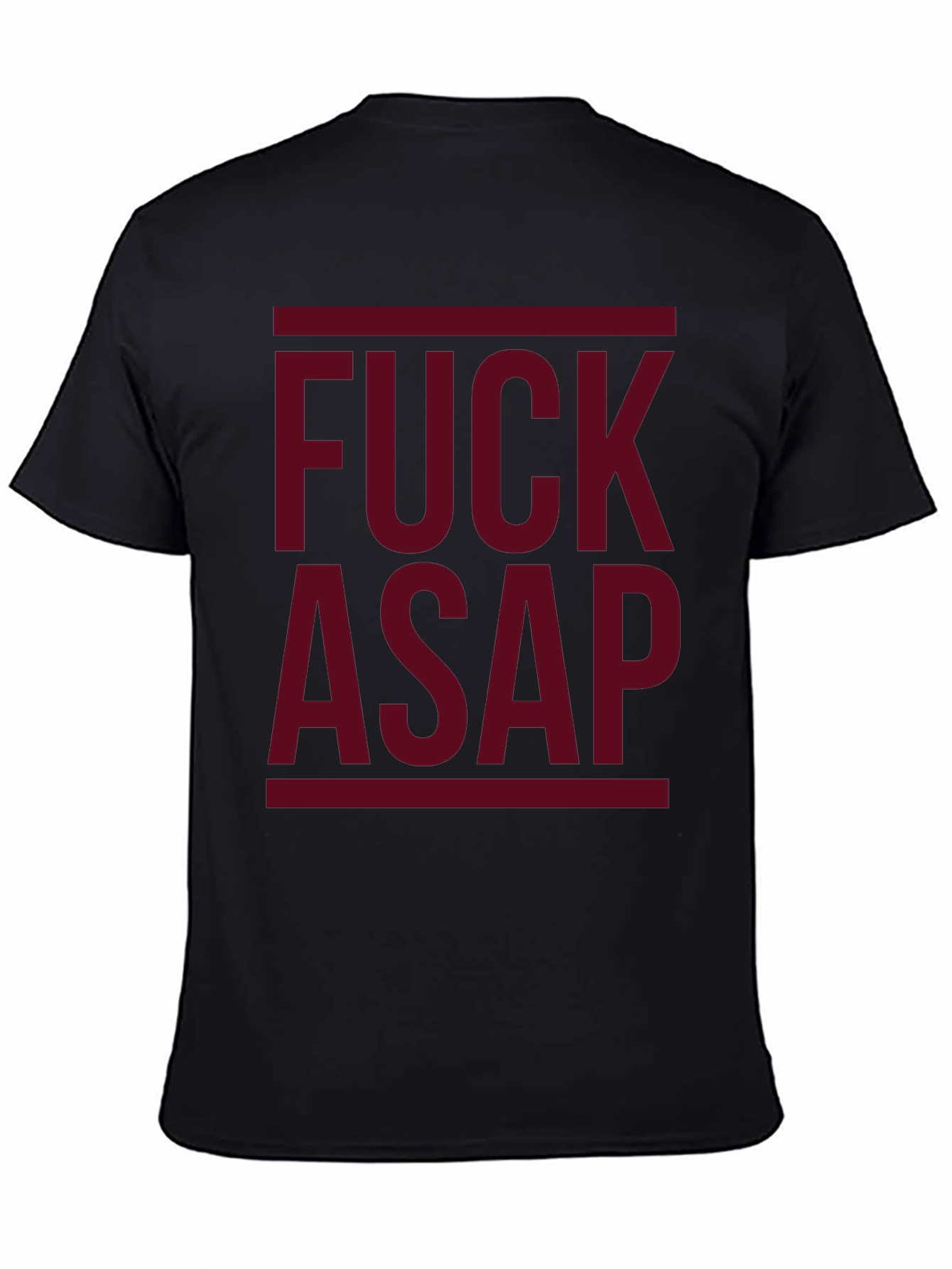 Black F*ck ASAP Graphic T-Shirt - Bold Statement Tee view 4