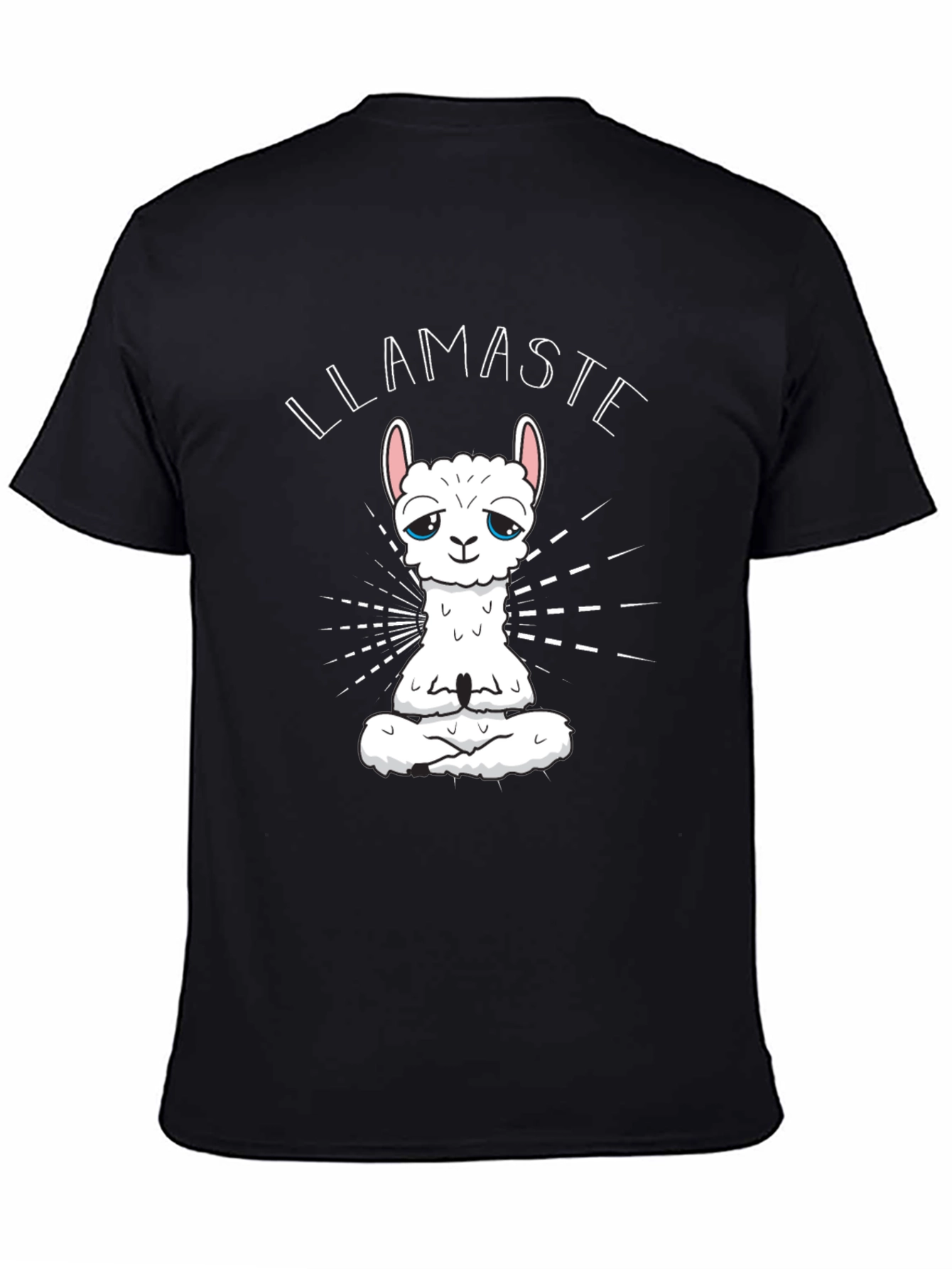 Black Llamaste Black Graphic Tee view 4