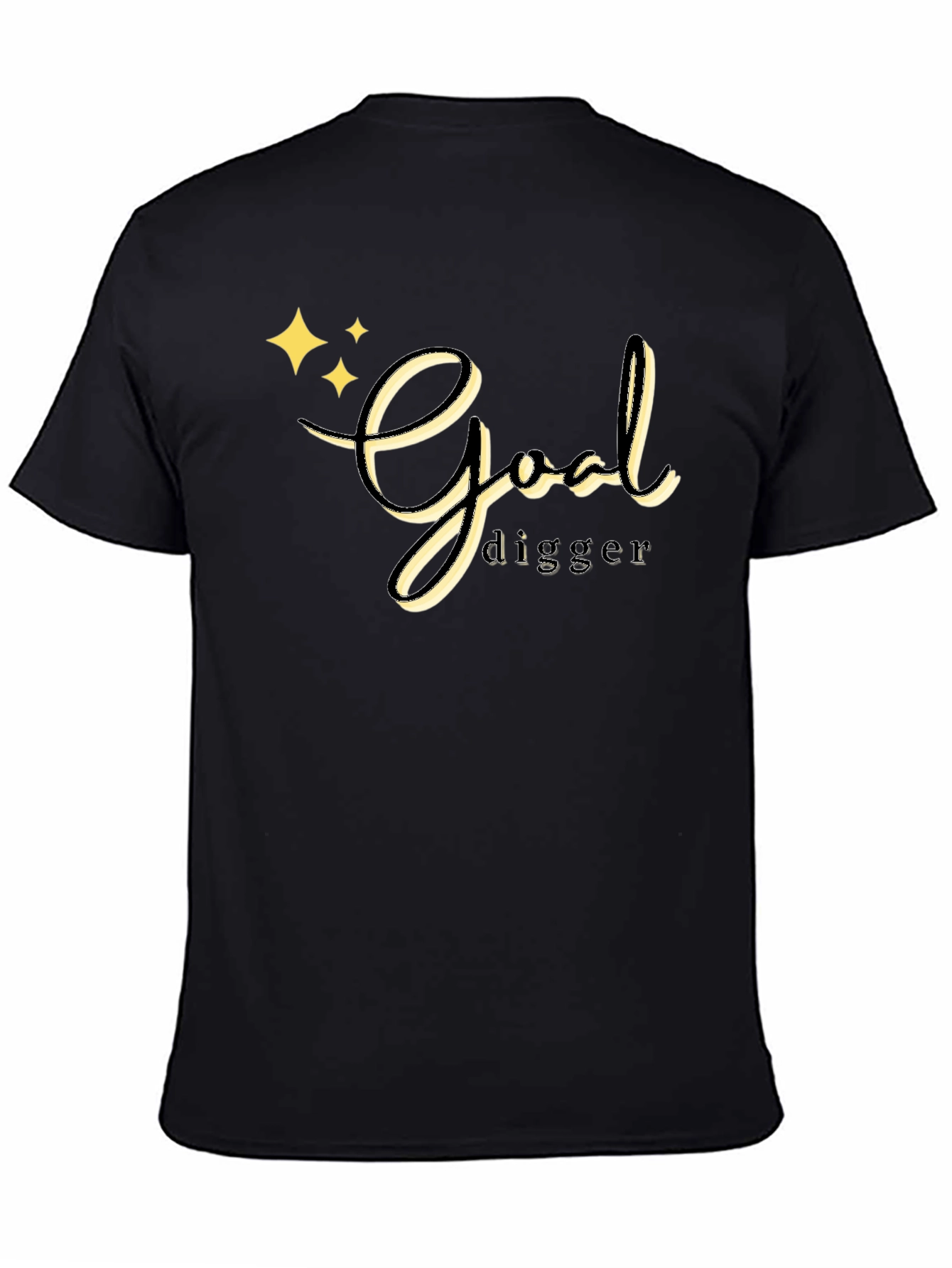 Black Goal Digger Graphic T-Shirt view 4