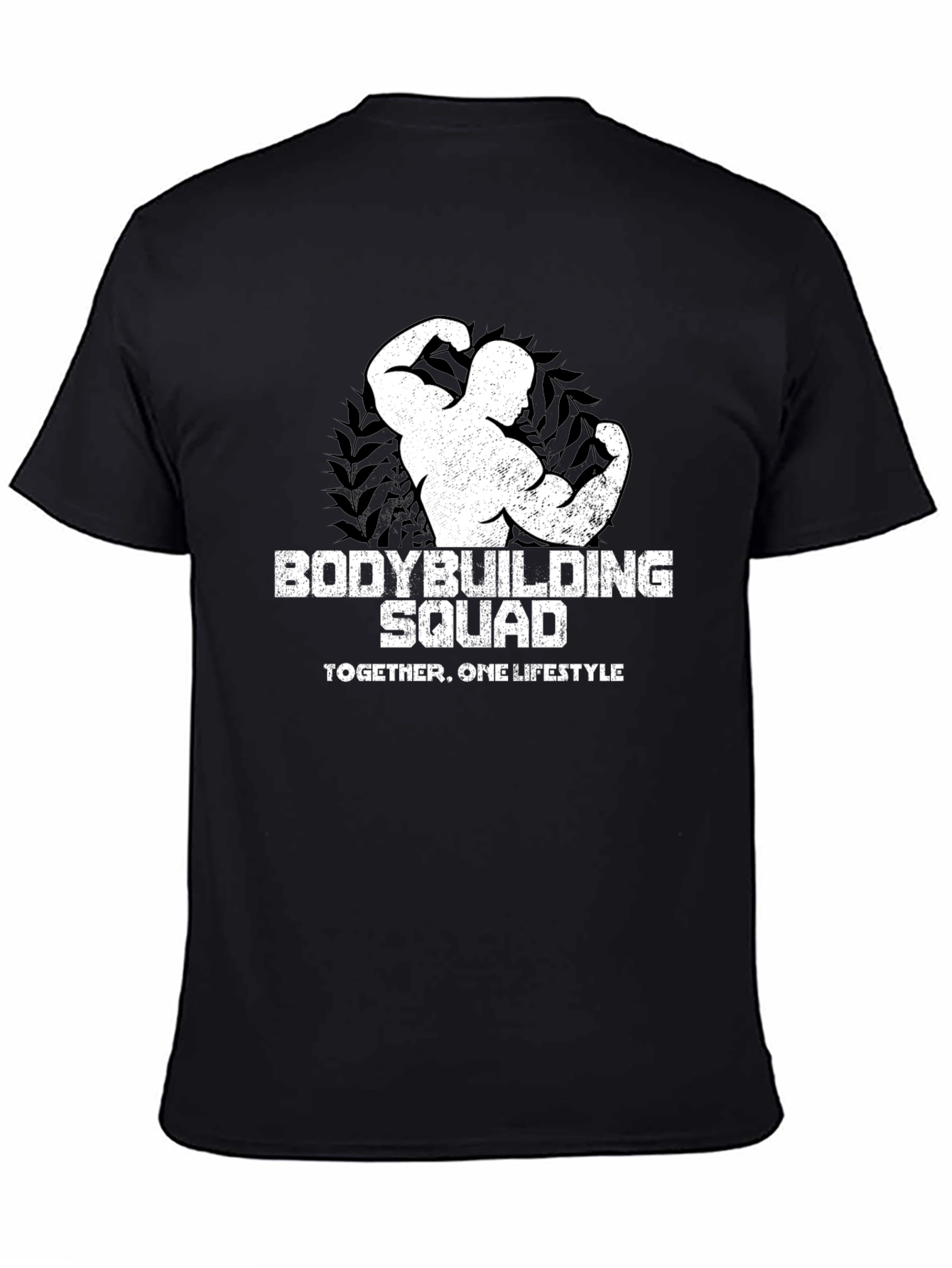 Black Bodybuilding Squad Black T-Shirt view 4