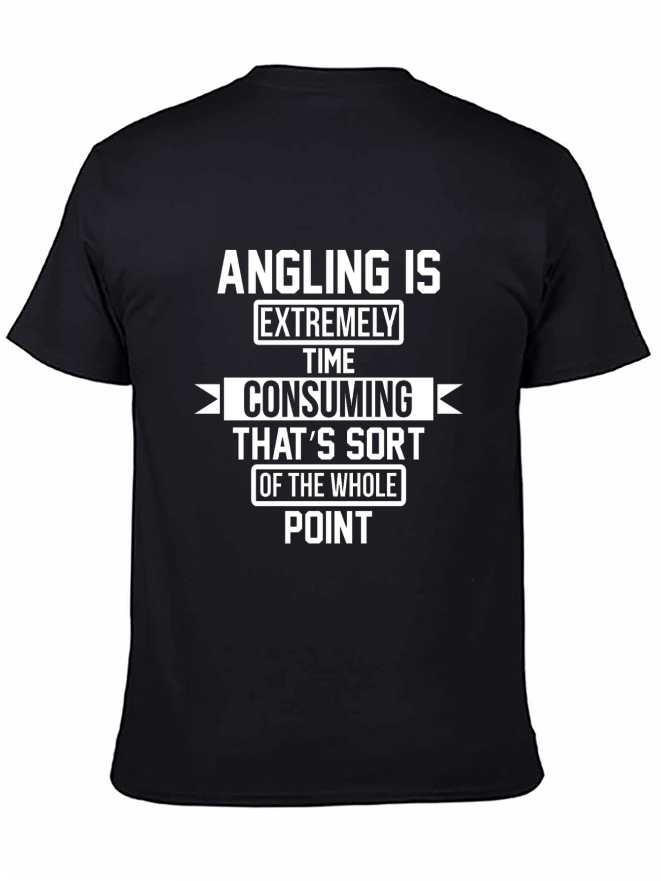 Black Angling Consuming T-Shirt view 4