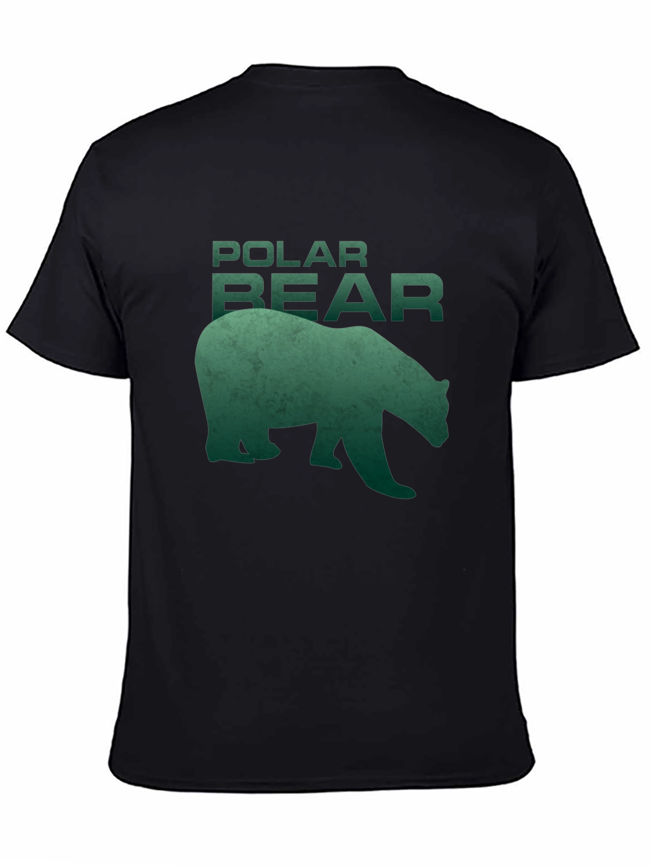 Black Polar Bear Graphic Tee - Cool Wildlife Design view 4