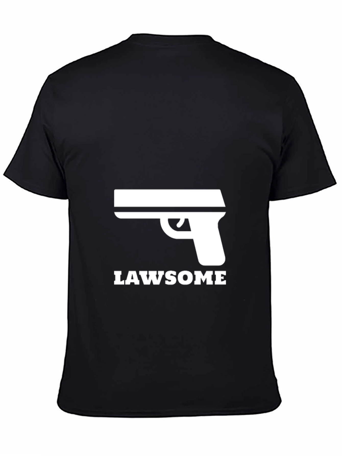 Black Law Enforcement Inspired Graphic Tee view 4