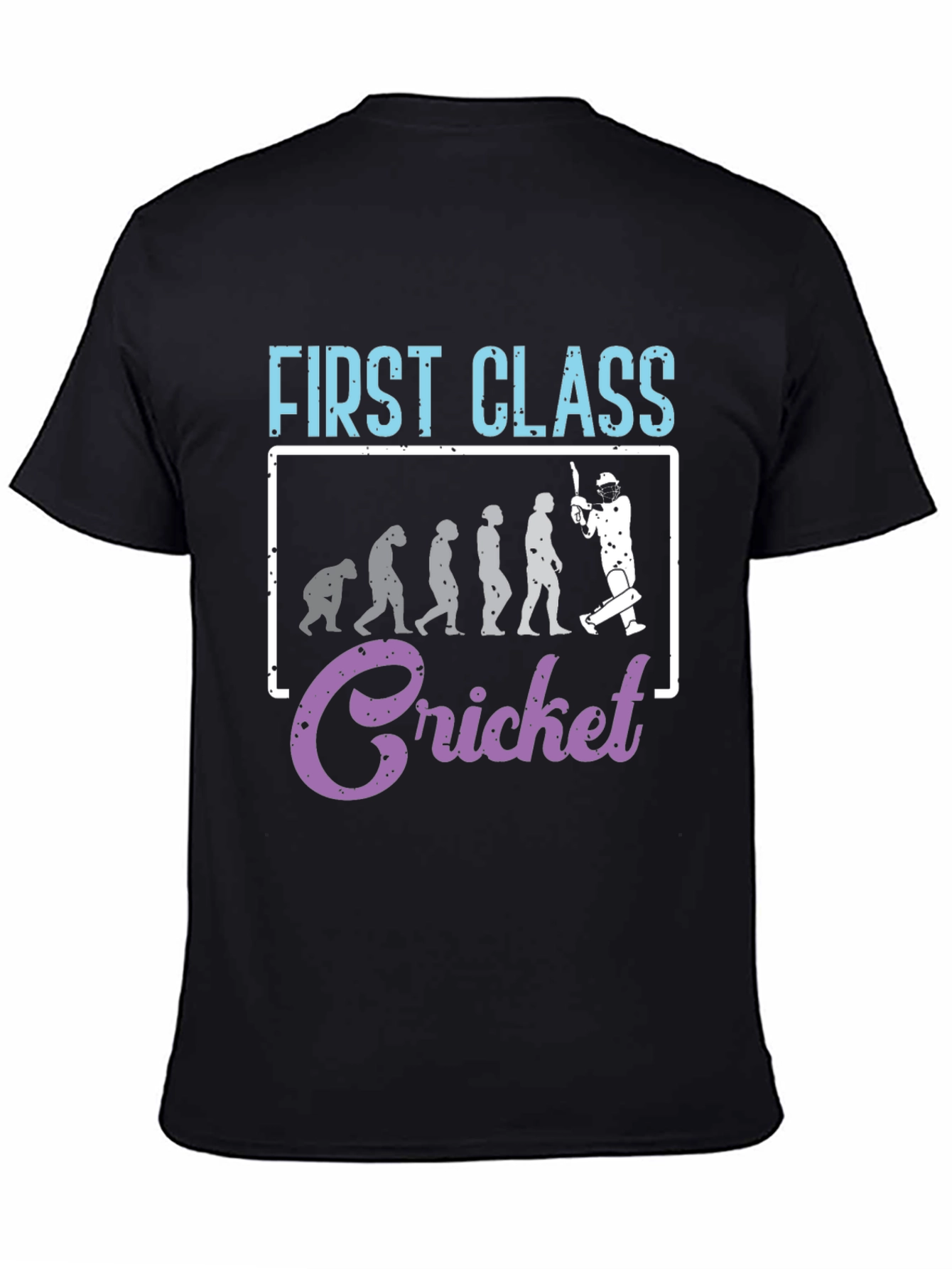 Black First Class Cricket Evolution T-Shirt view 4