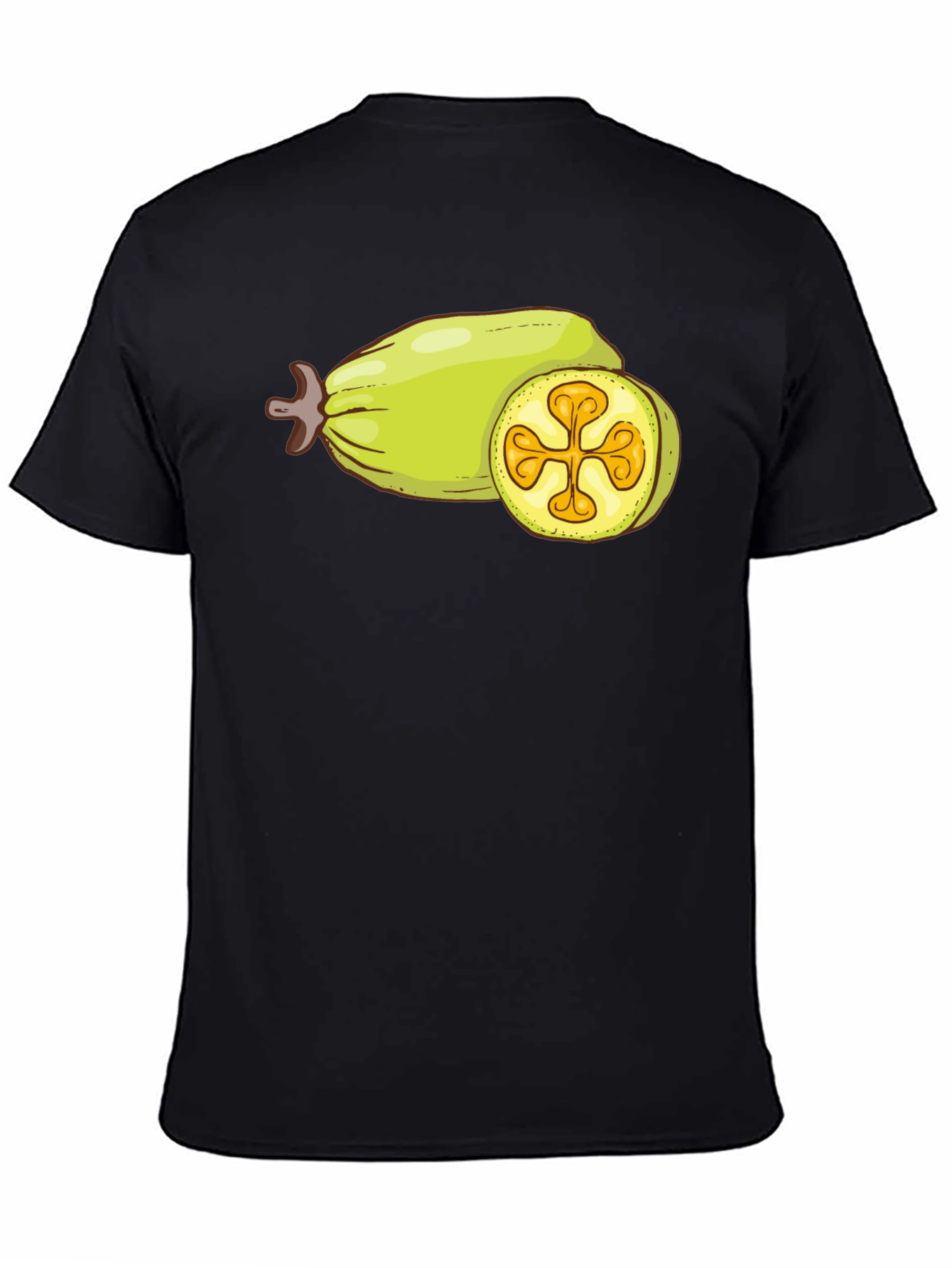 Black Feijoa Fruit Graphic Tee - Unique & Stylish view 4