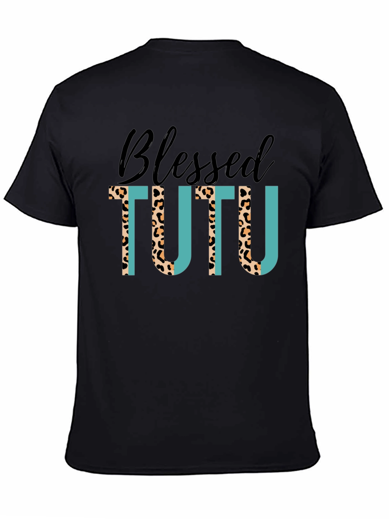 Black Blessed Tutu T-Shirt: Stylish Graphic Tee view 4