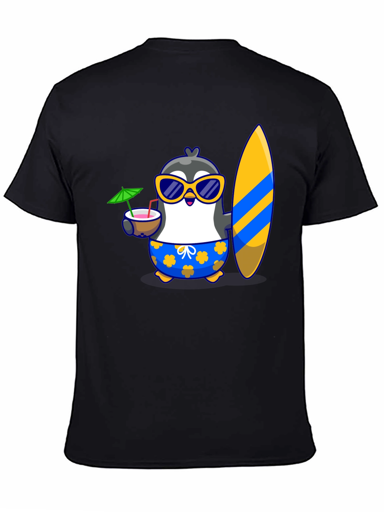 Black Penguin Summer Vibes T-Shirt view 4