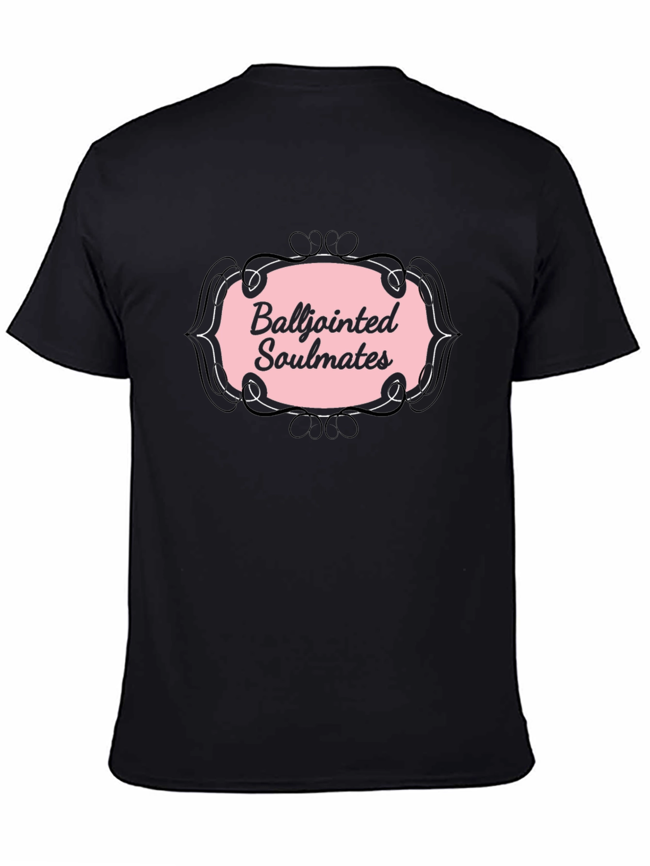 Black Balljointed Soulmates Graphic Tee - Black view 4