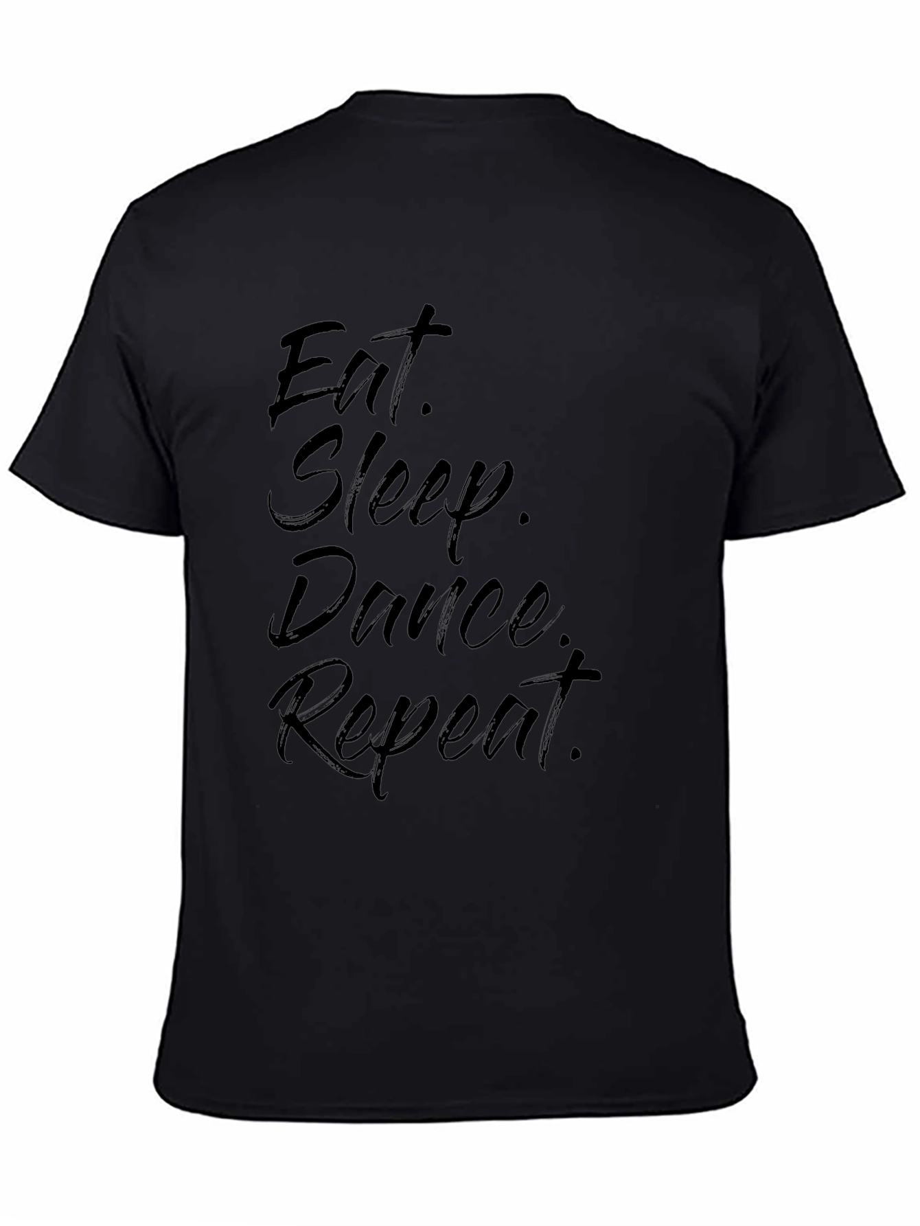 Black Eat Sleep Dance Repeat Graphic Tee view 4