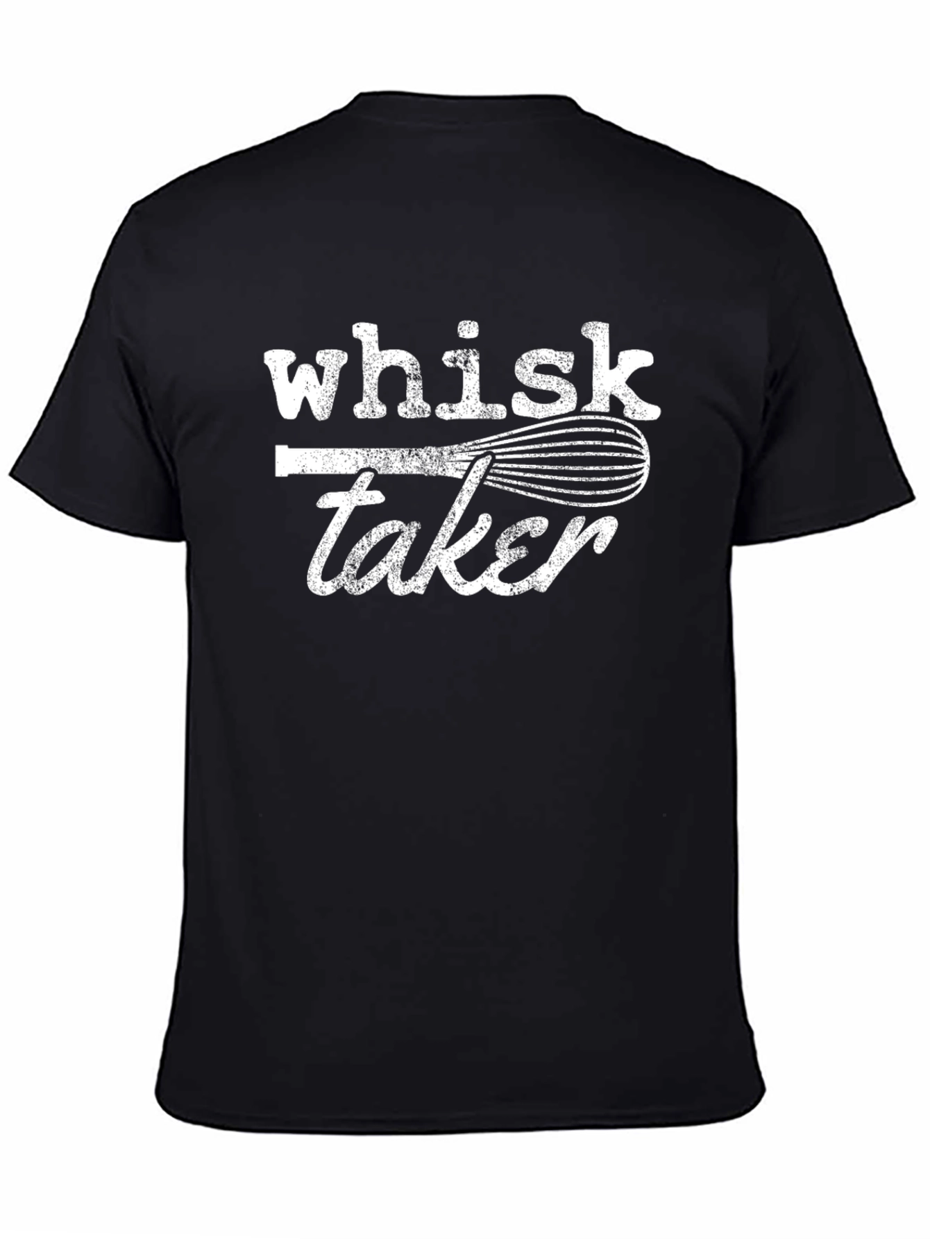 Black Whisk Taker Graphic Tee - Funny Baker Shirt view 4